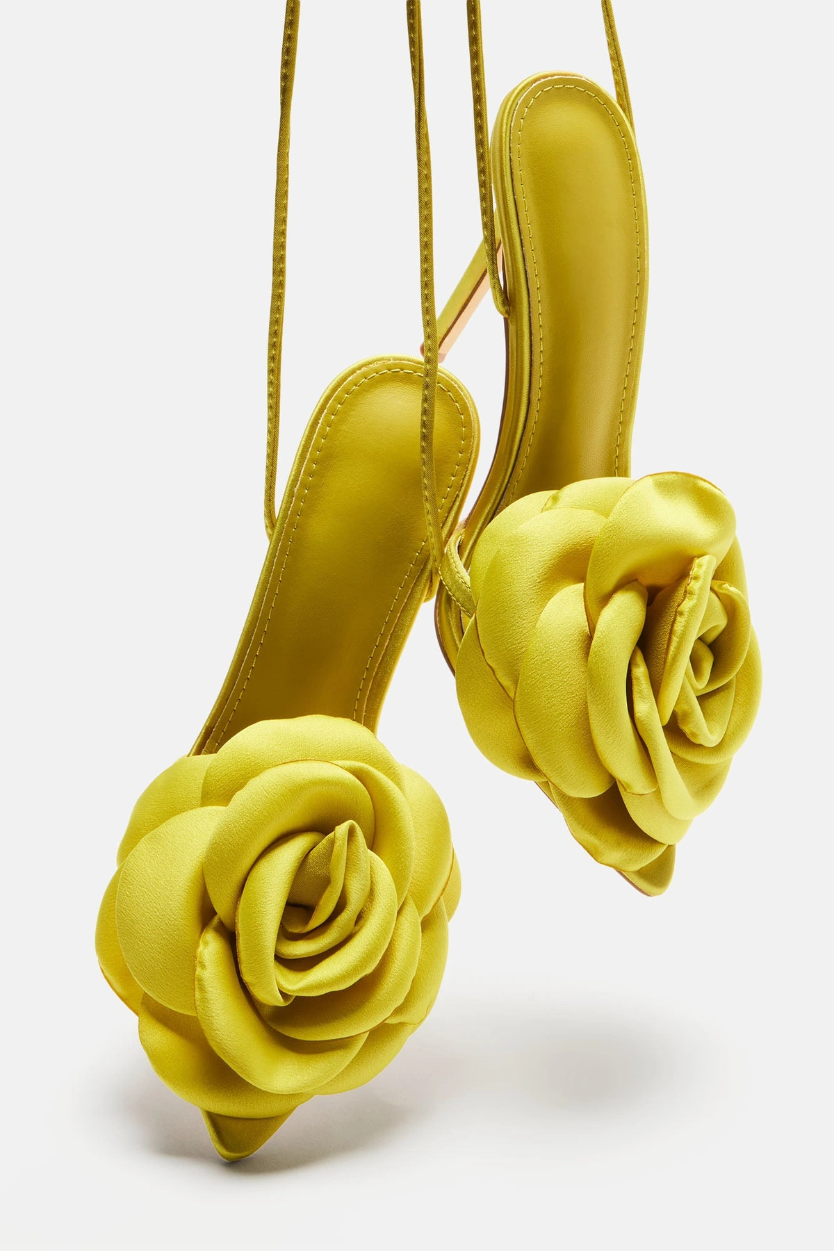 Love Is Blooming Heeled Sandals - Lime — Lime