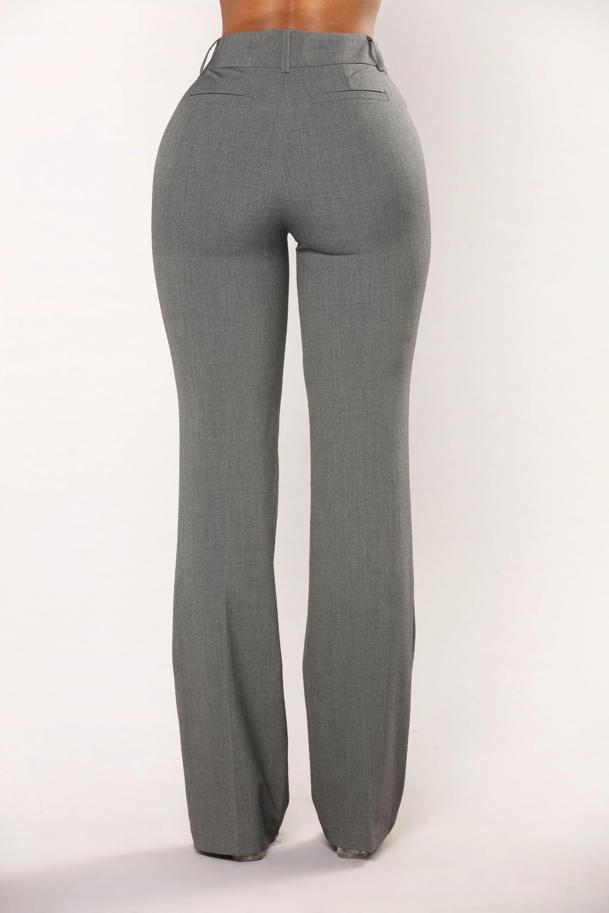 Tasha Dressy High Rise Pants - Charcoal — Cinzento-escuro