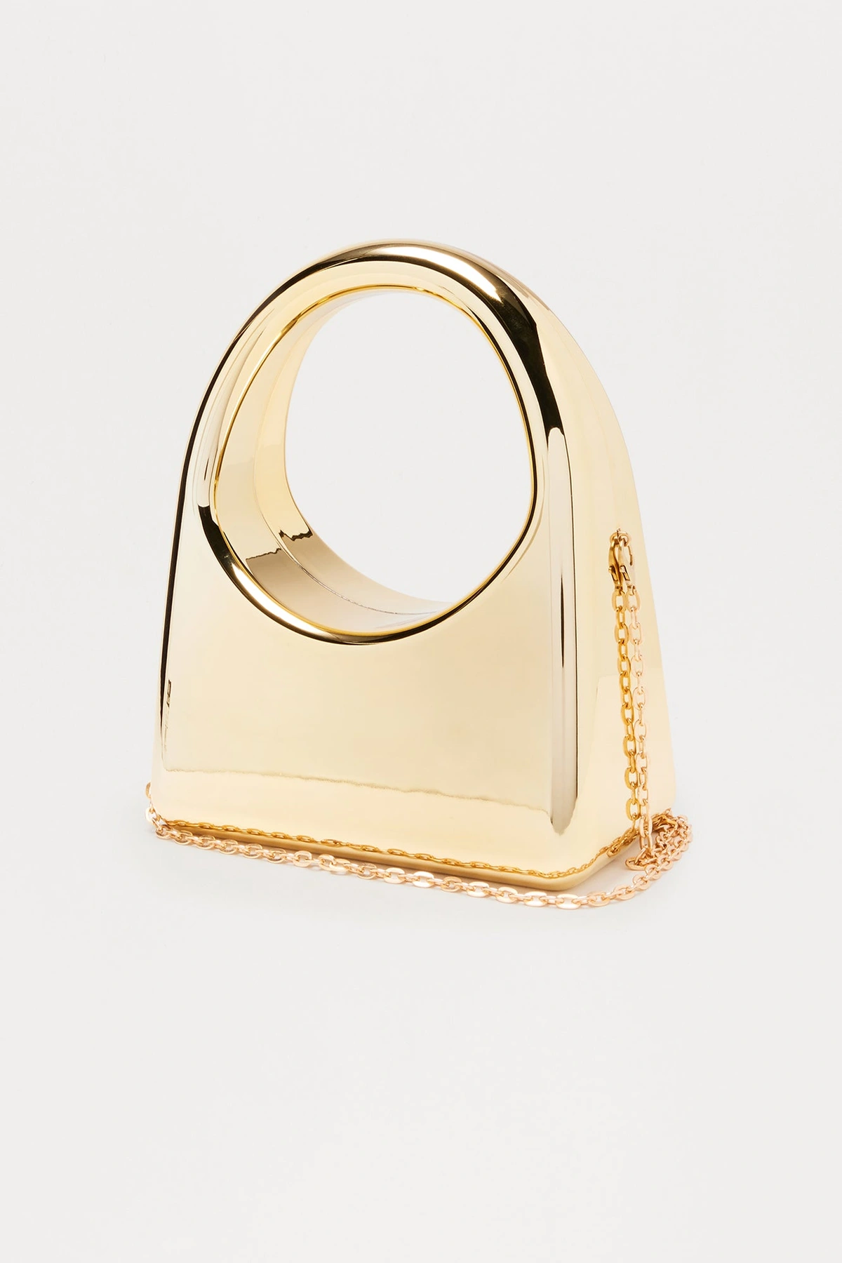 City Poppin Metal Clutch - Gold — Dourado