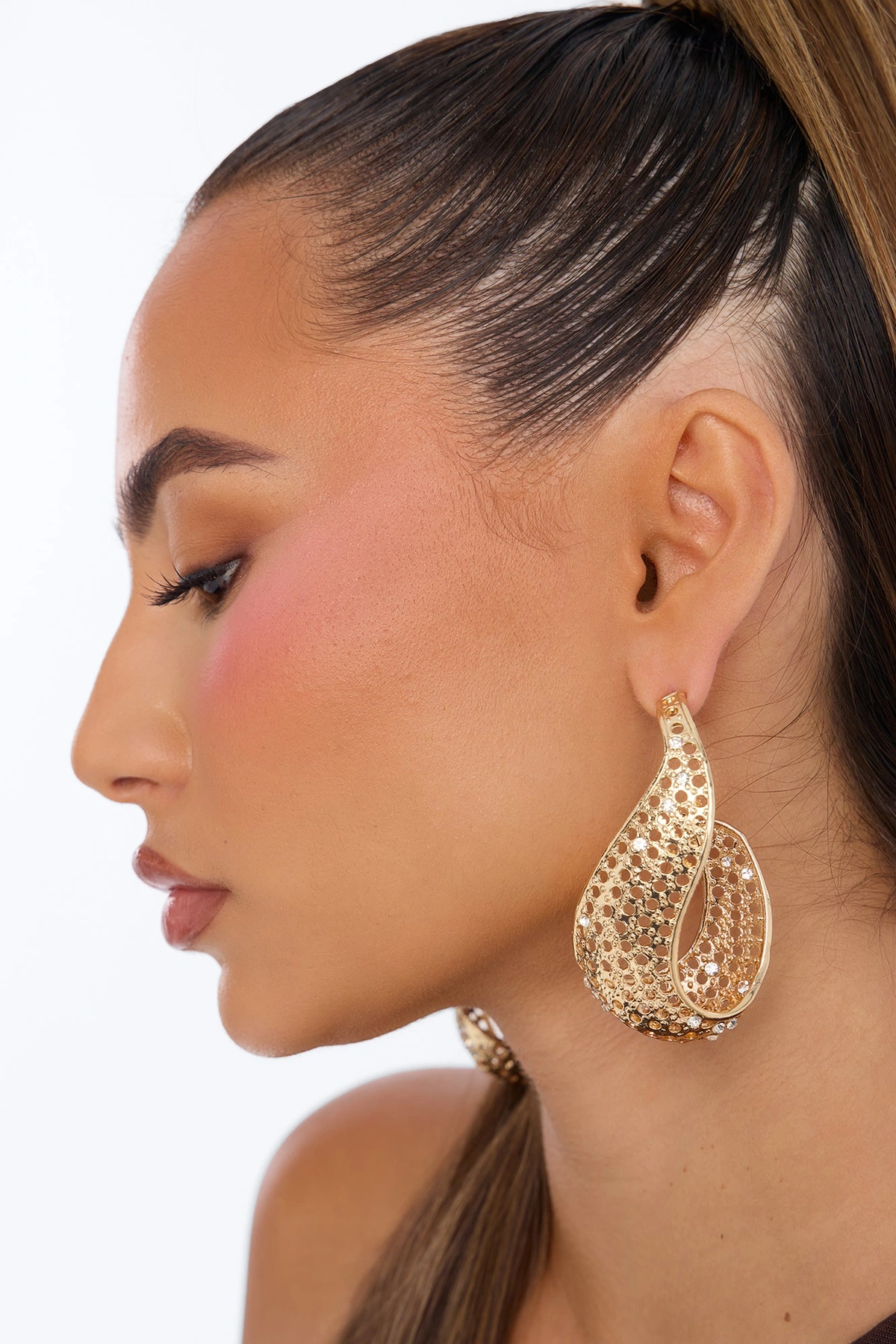 Not Around Drop Earrings - Gold — Dourado