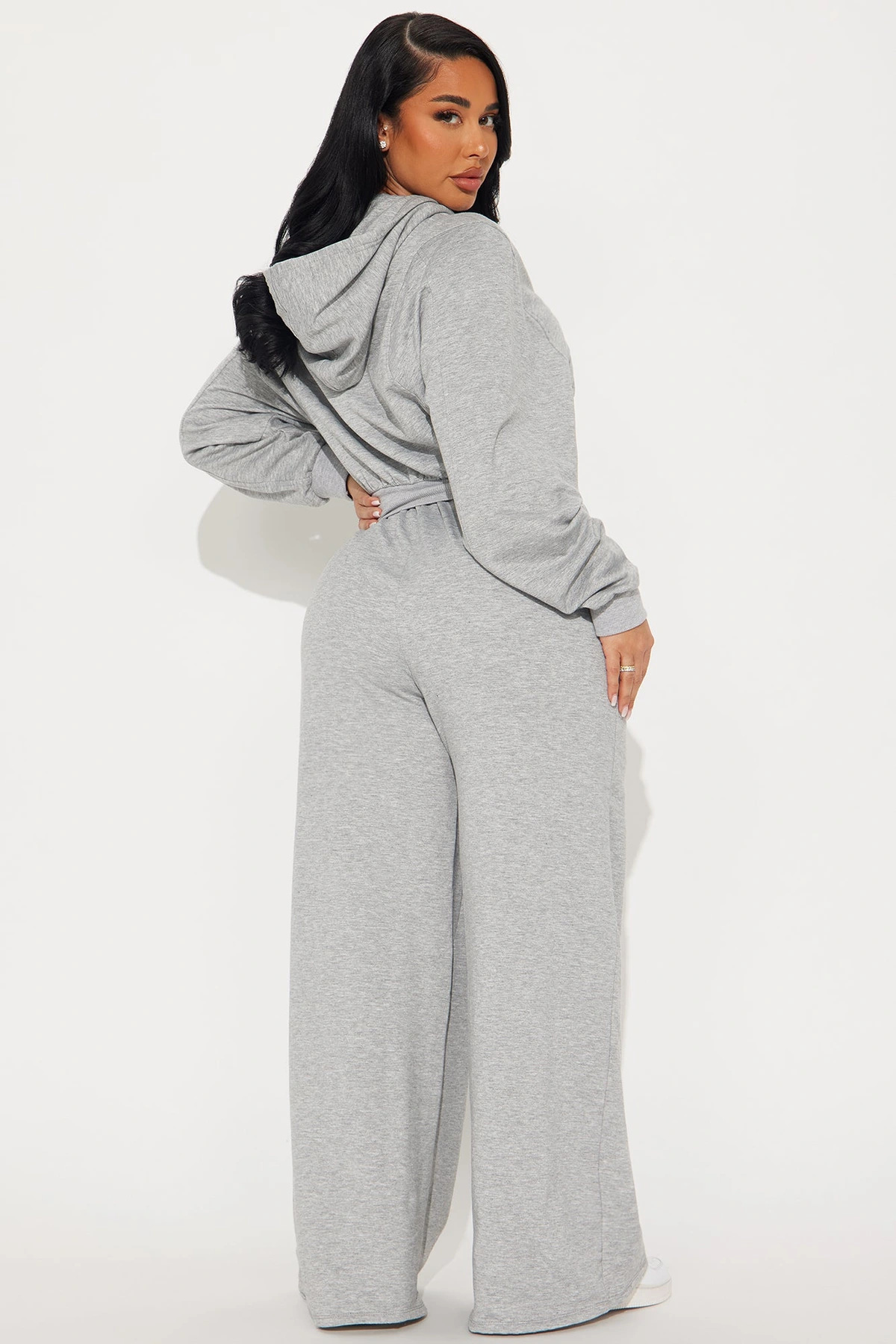 Savannah Fleece Pant Set - Heather Grey — Cinzento mesclado