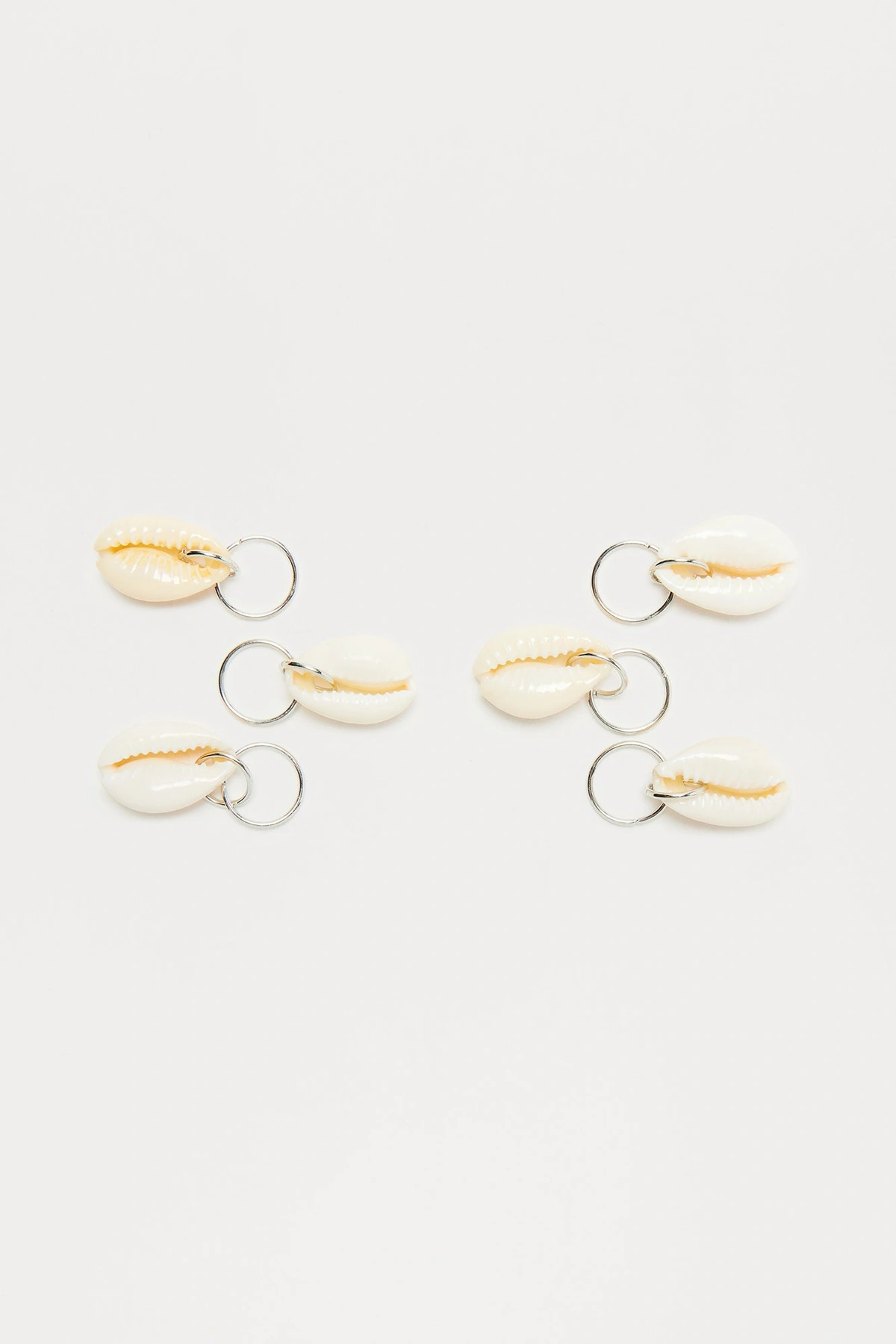 Bahama Beach Babe 6 Piece Hair Ring Set - Ivory — Marfim