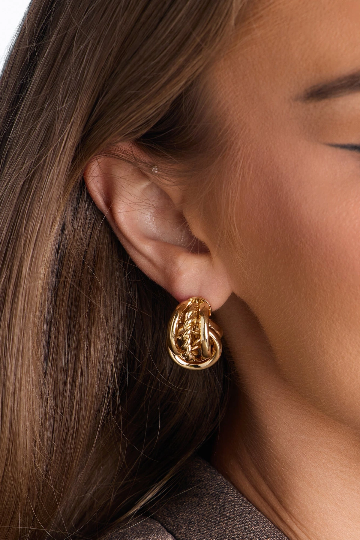 Better Late Than Never Stud Earrings - Gold — Dourado