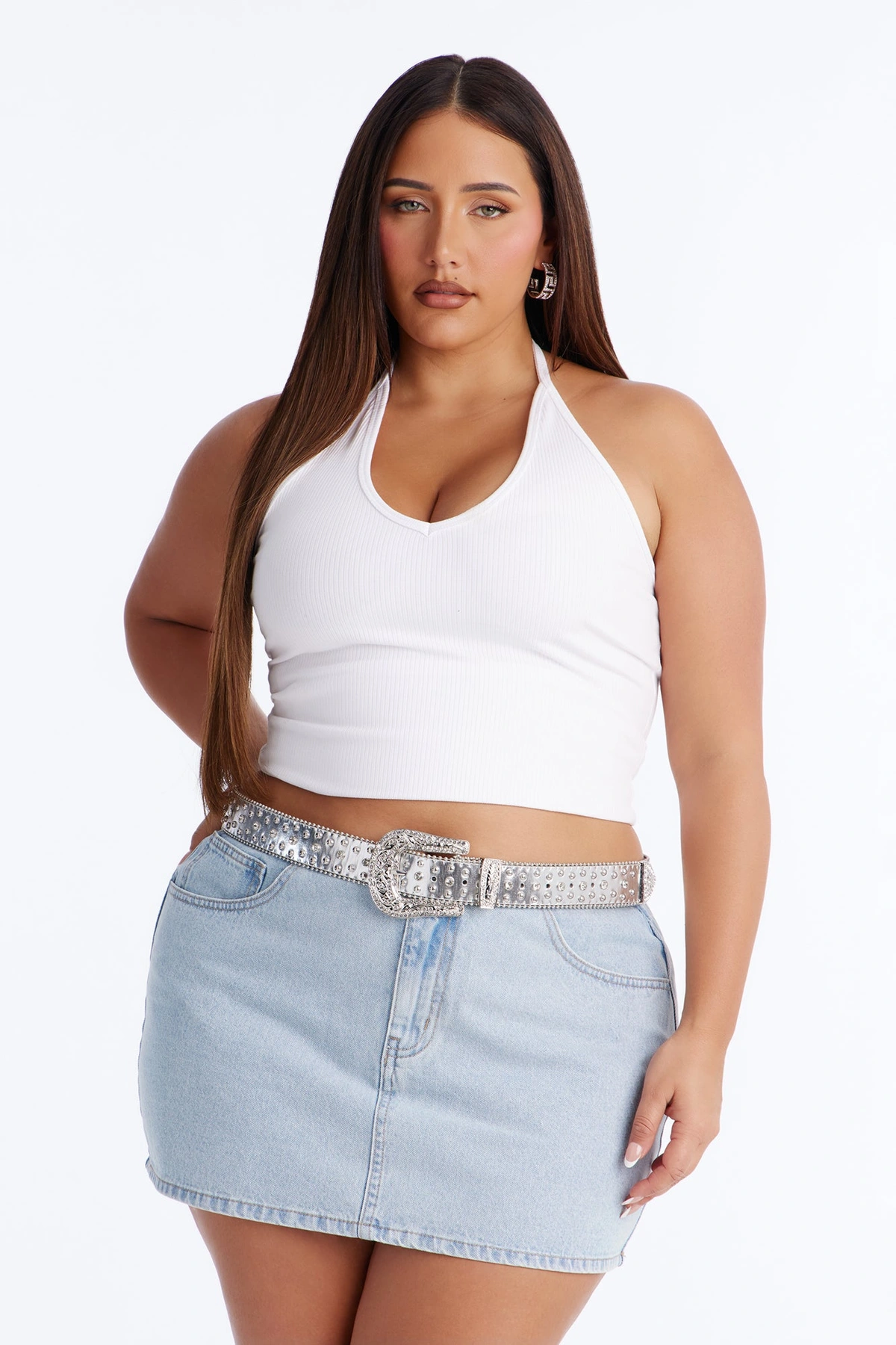 Glamorous Rodeo Belt - Silver — Prateado