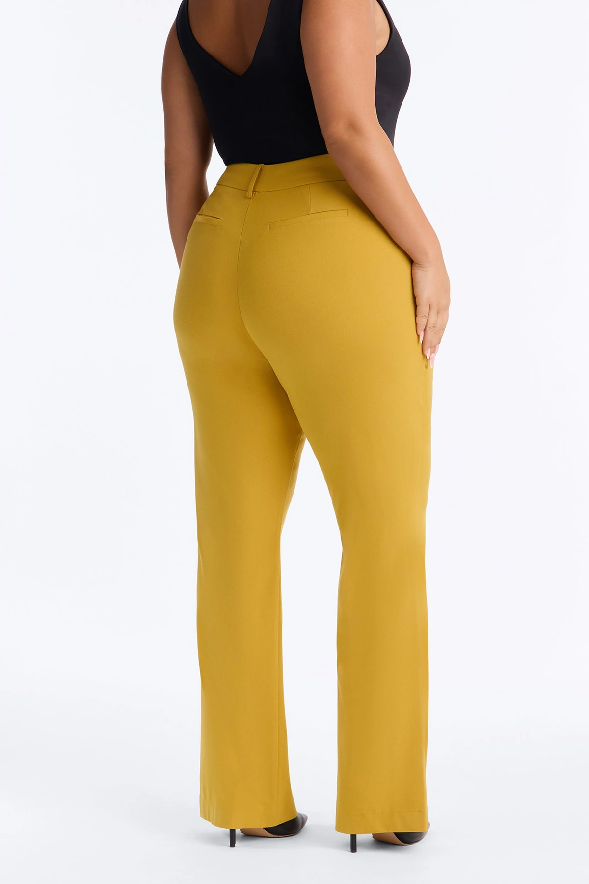 Tasha Dressy High Rise Pants - Mustard — Mostarda