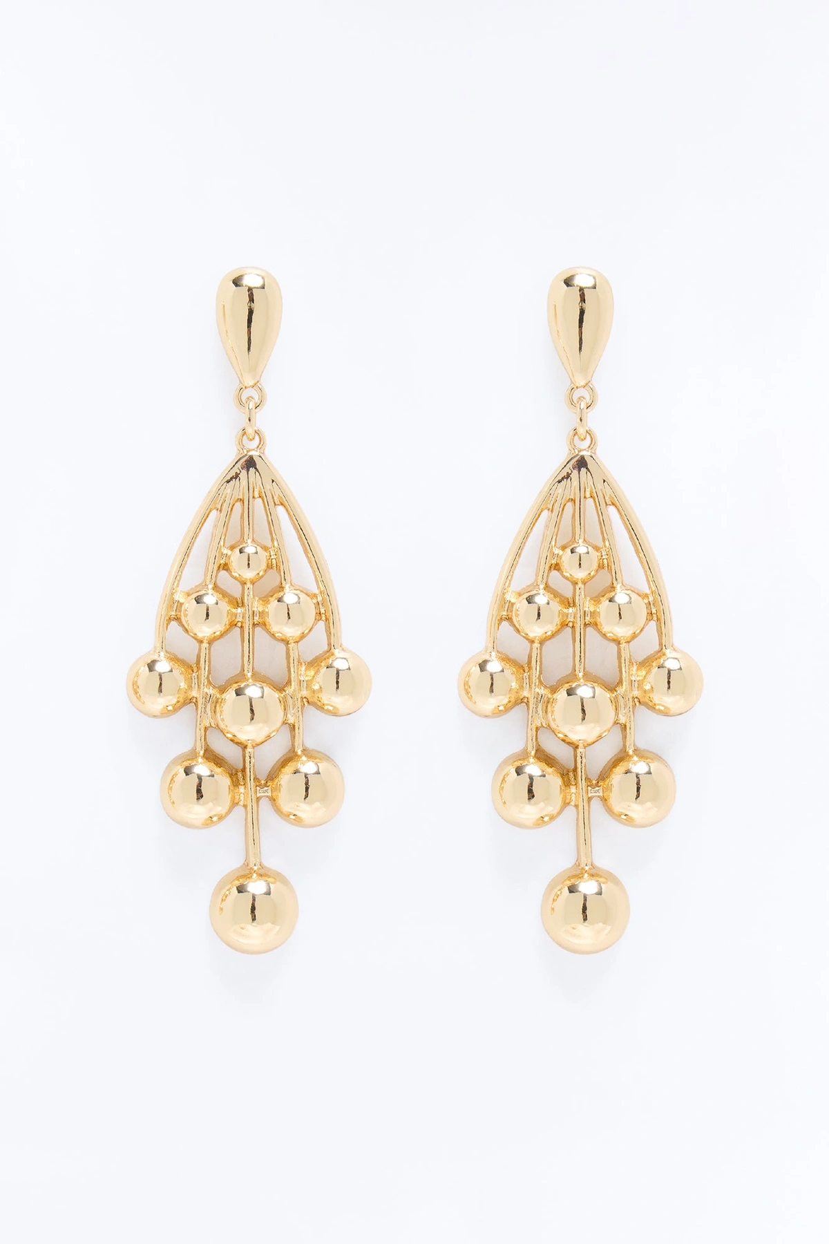 Take Chances Drop Earrings - Gold — Dourado