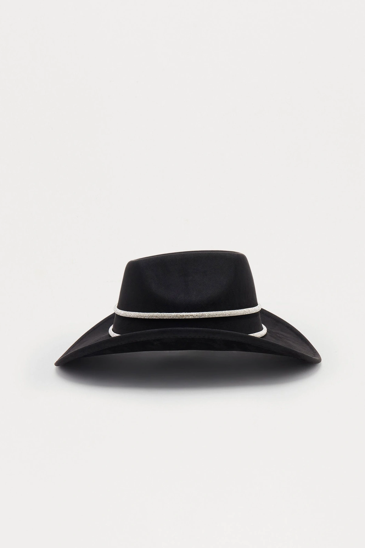 Western Crown Cowboy Hat - Black — Preto