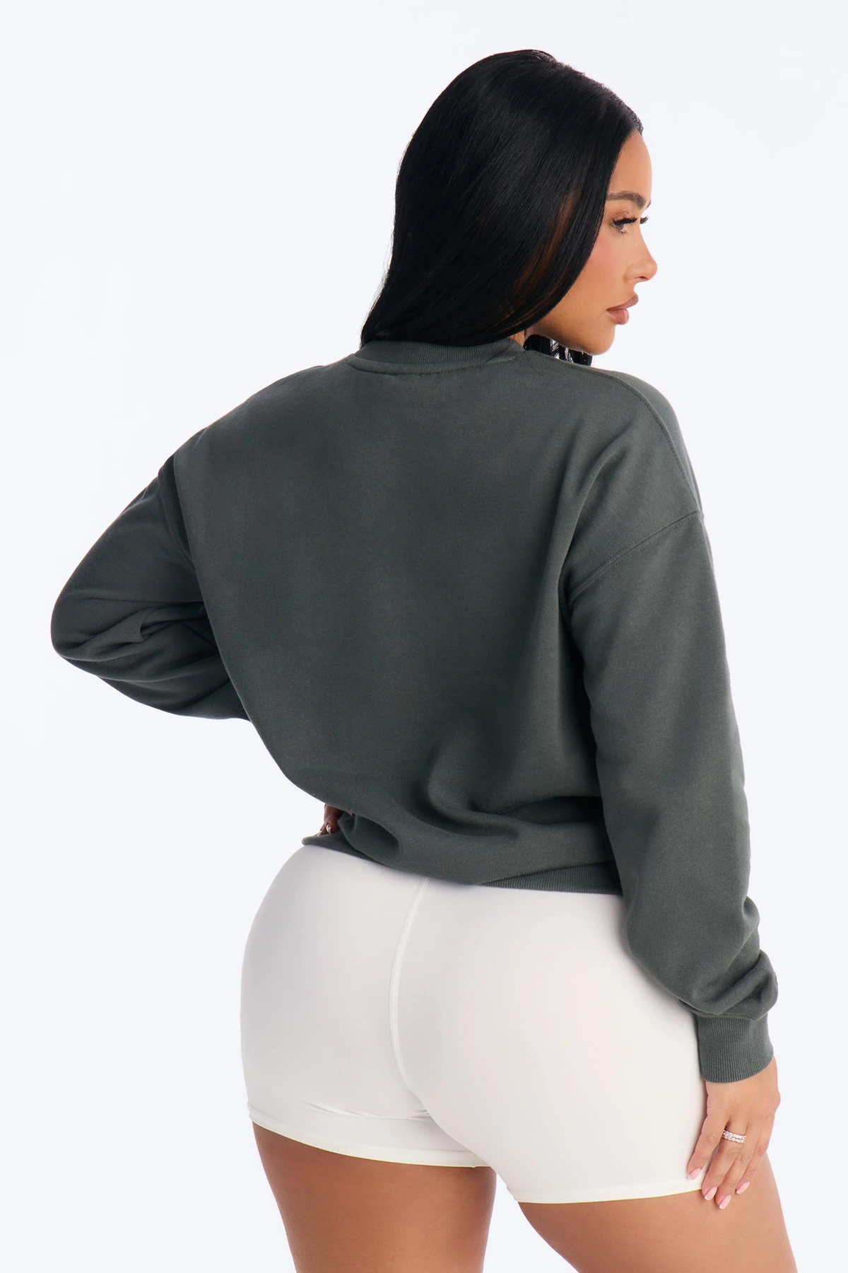 Aspen Colorado Fleece Crew Neck Sweatshirt - Hunter Green — Hunter Verde