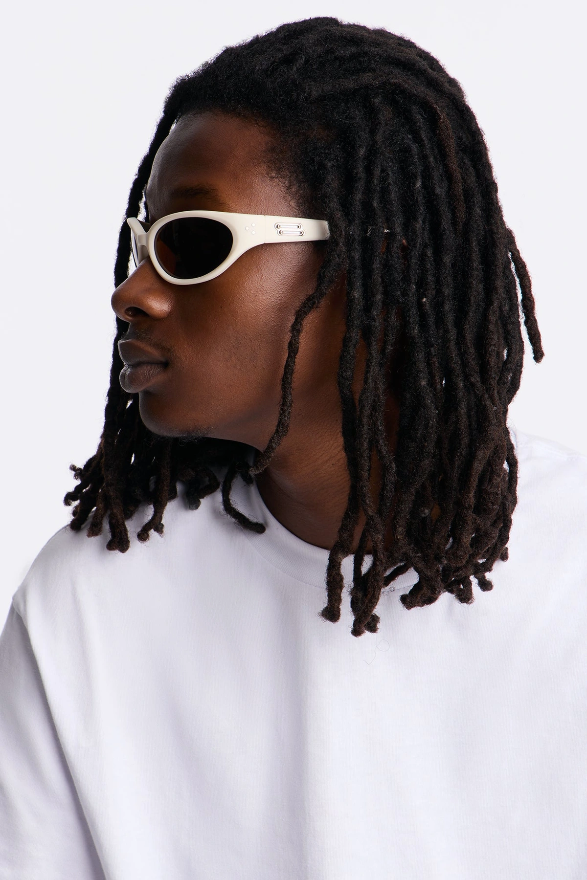 Norman Shield Sunglasses - Cream/combo — Creme/combinação