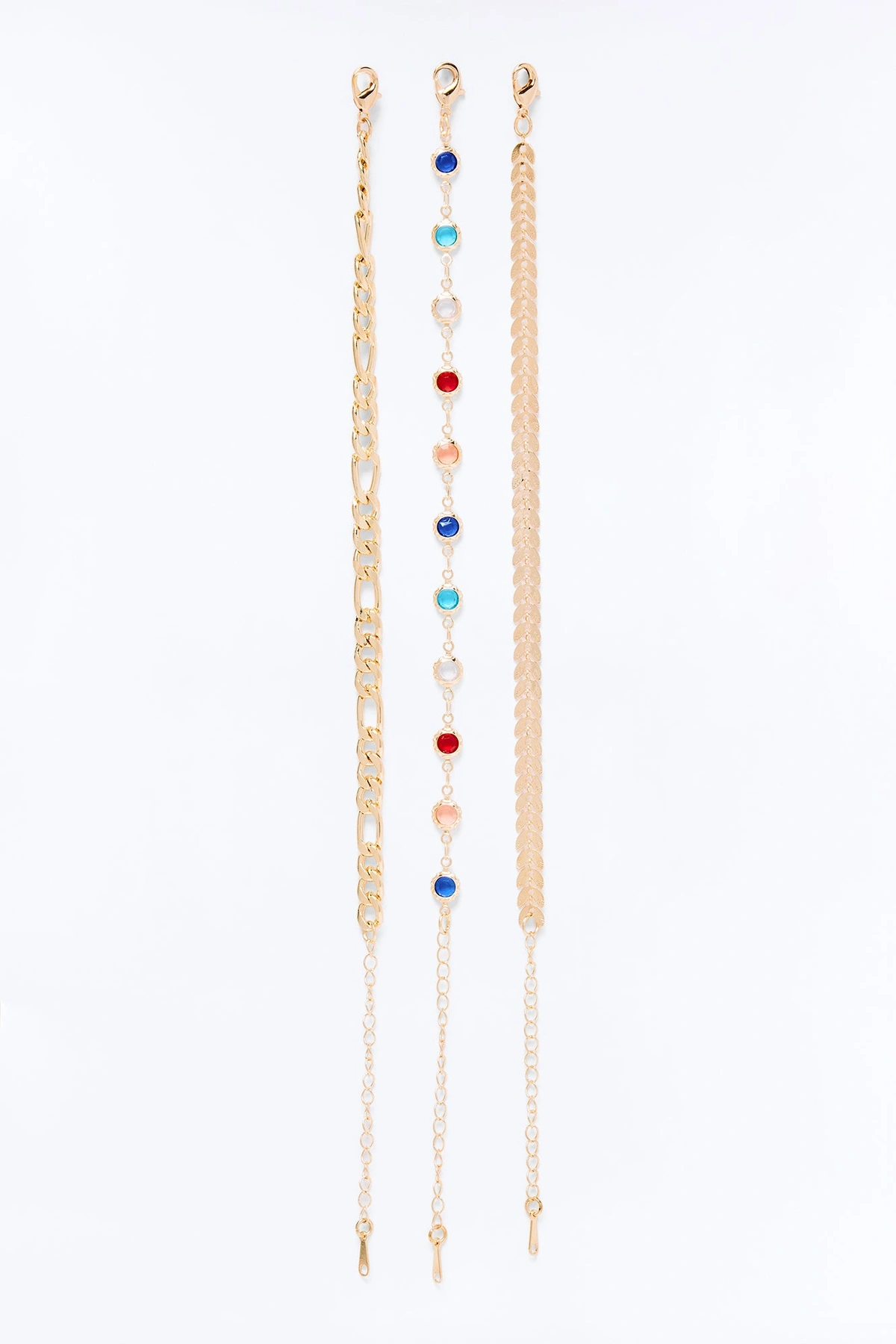 Sands Of Amalfi Anklet - Gold/Multi — Dourado/Multicolor