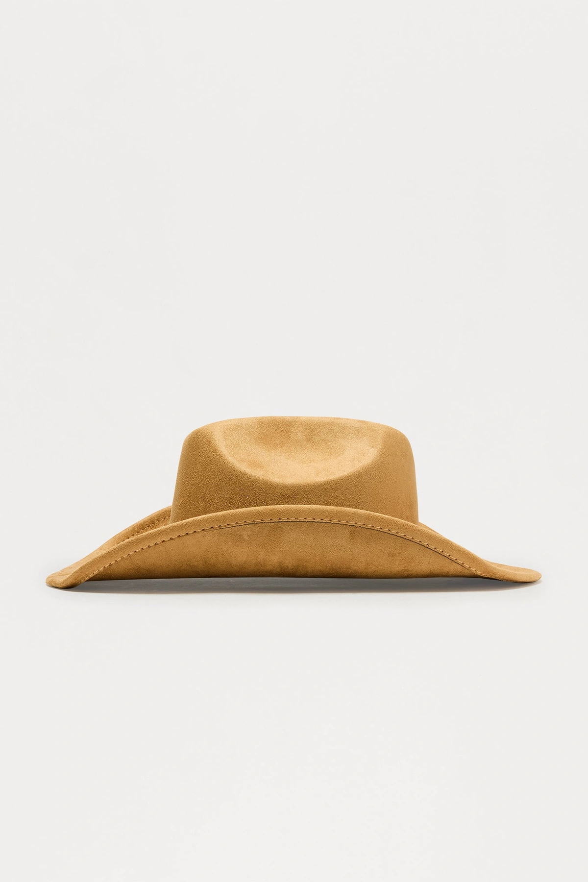 Rodeo Girl Faux Suede Cowboy Hat - Tan — Castanho-claro