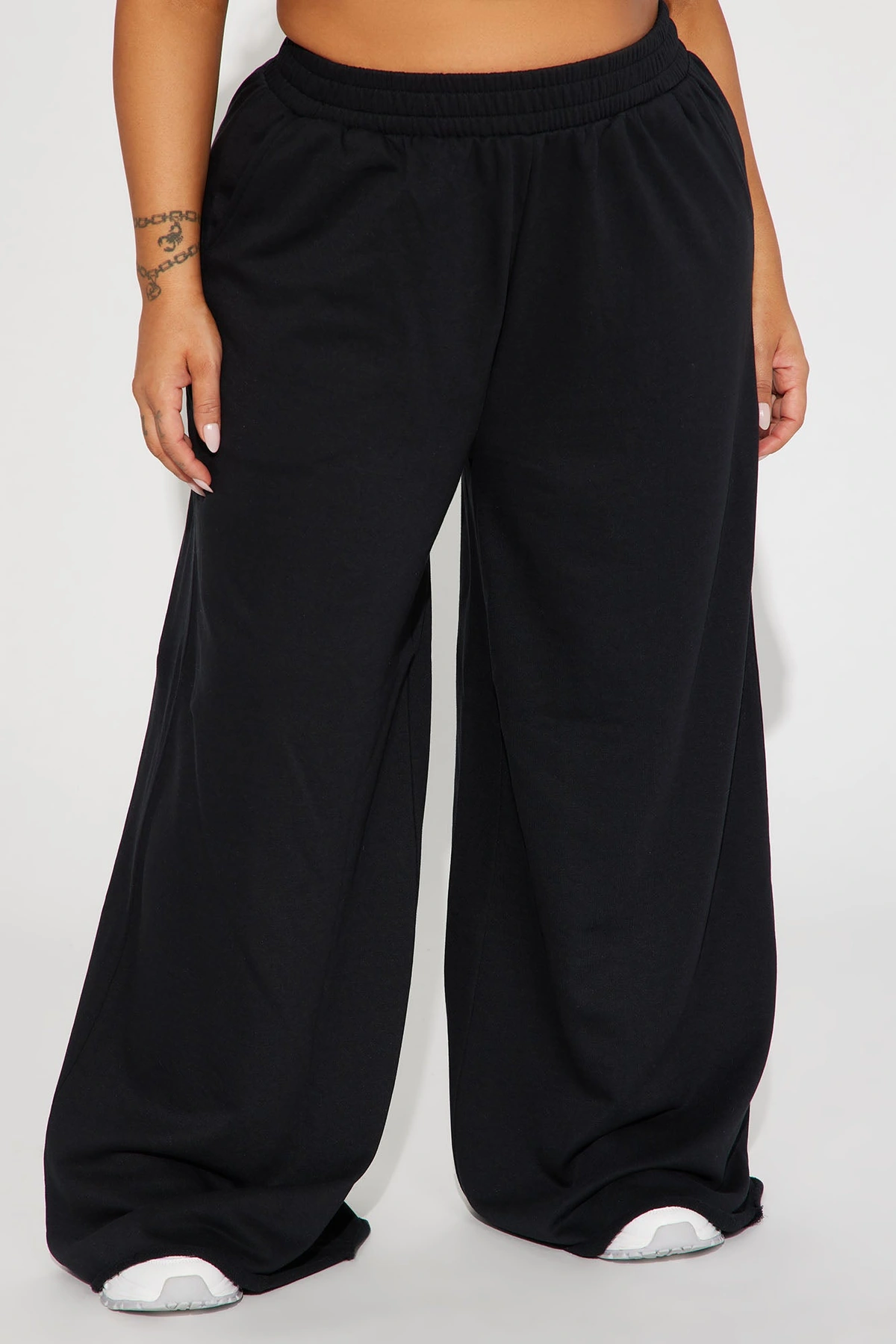 Fair Game Lounge Wide Leg Pant - Black — Preto