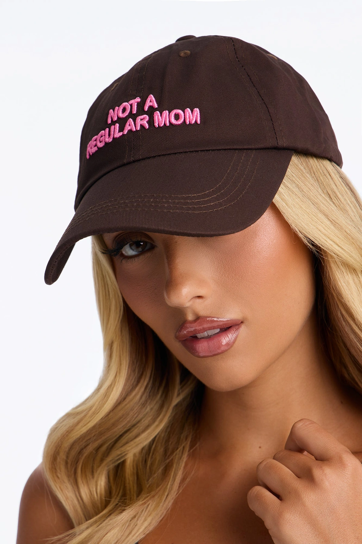 Not A Regular Mom Baseball Hat - Brown/combo — Castanho/combinação