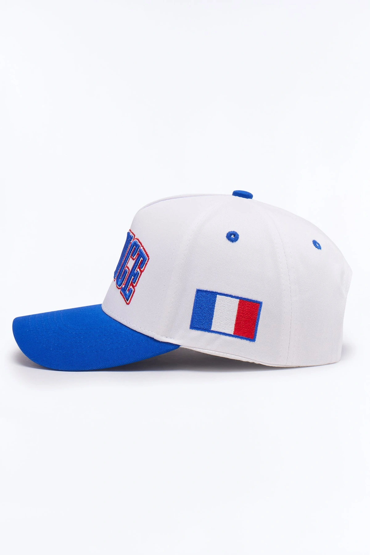 France Love Baseball Hat - White/Blue — Branco/Azul