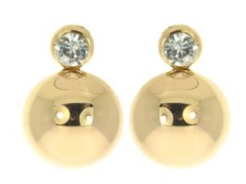 Point Made Drop Earrings - Gold — Dourado
