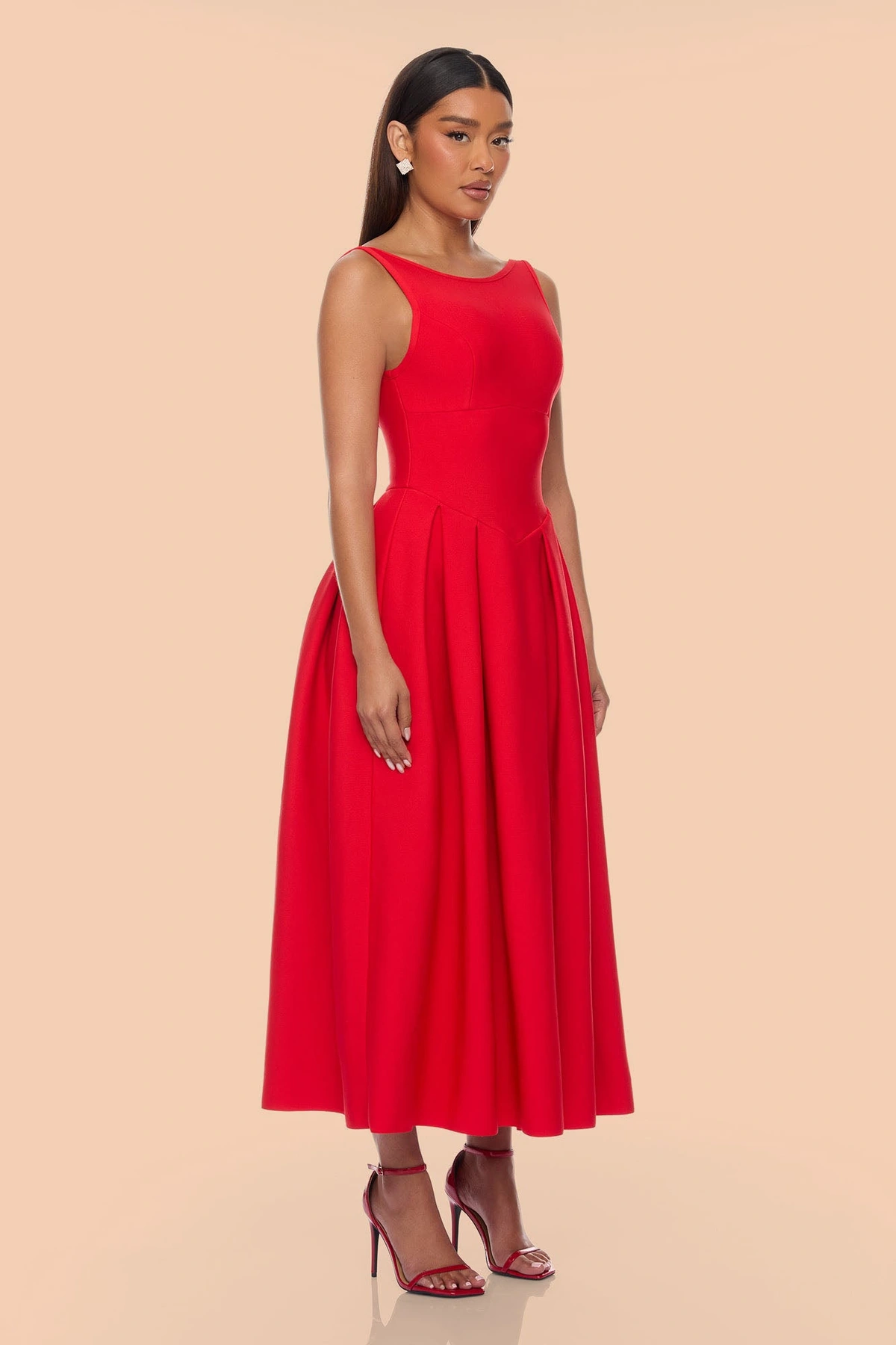 Lani Bandage Maxi Dress - Red — Vermelho