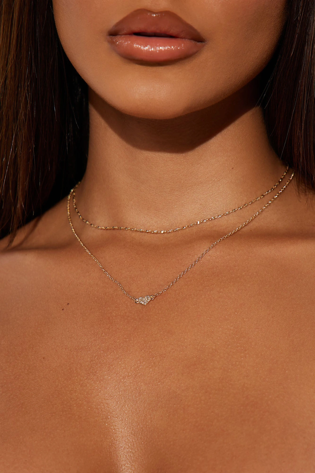 Ella Emerald Necklace - Gold — Dourado