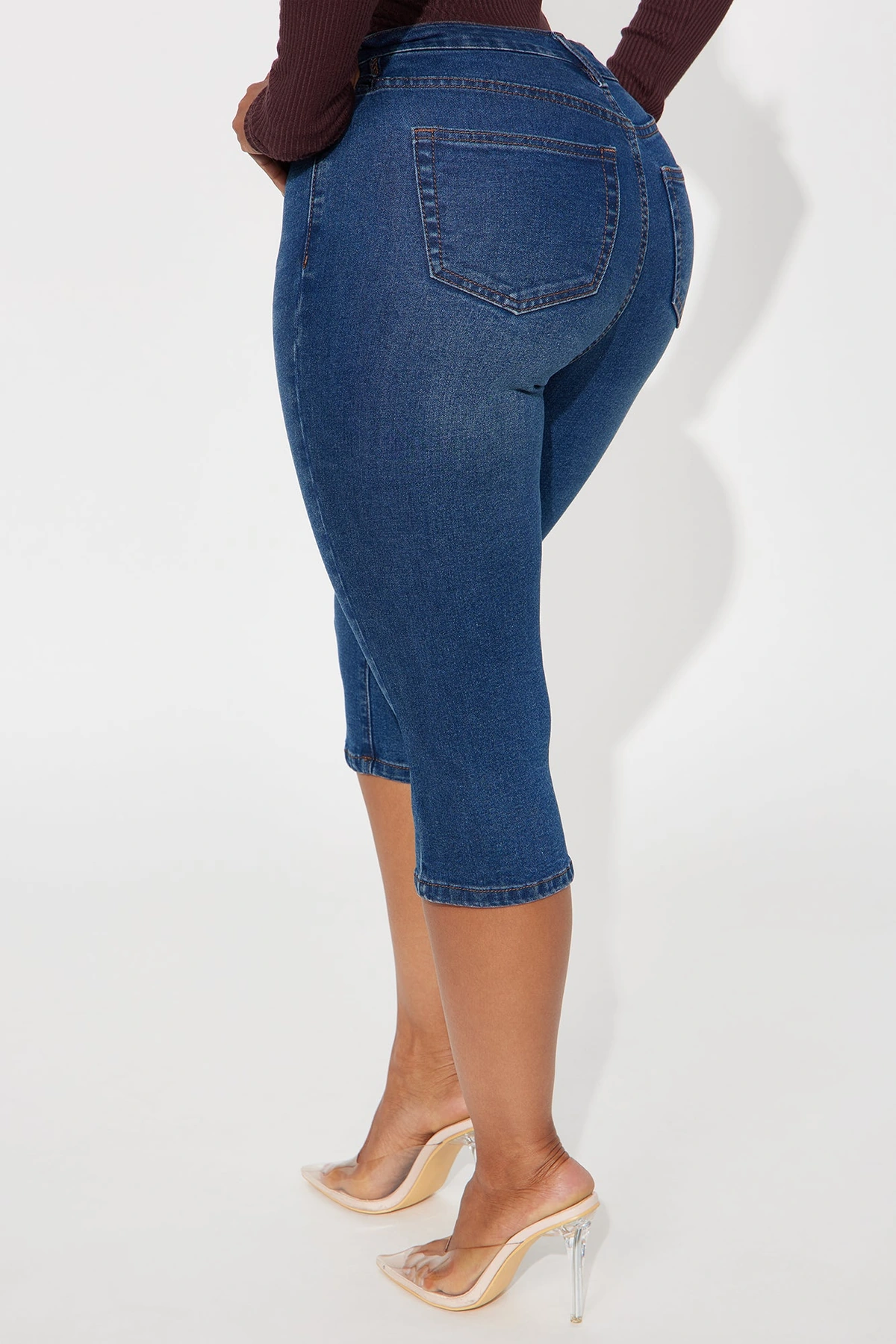San Diego Skinny Capri Jeans - Dark Wash — Ganga de lavagem escura