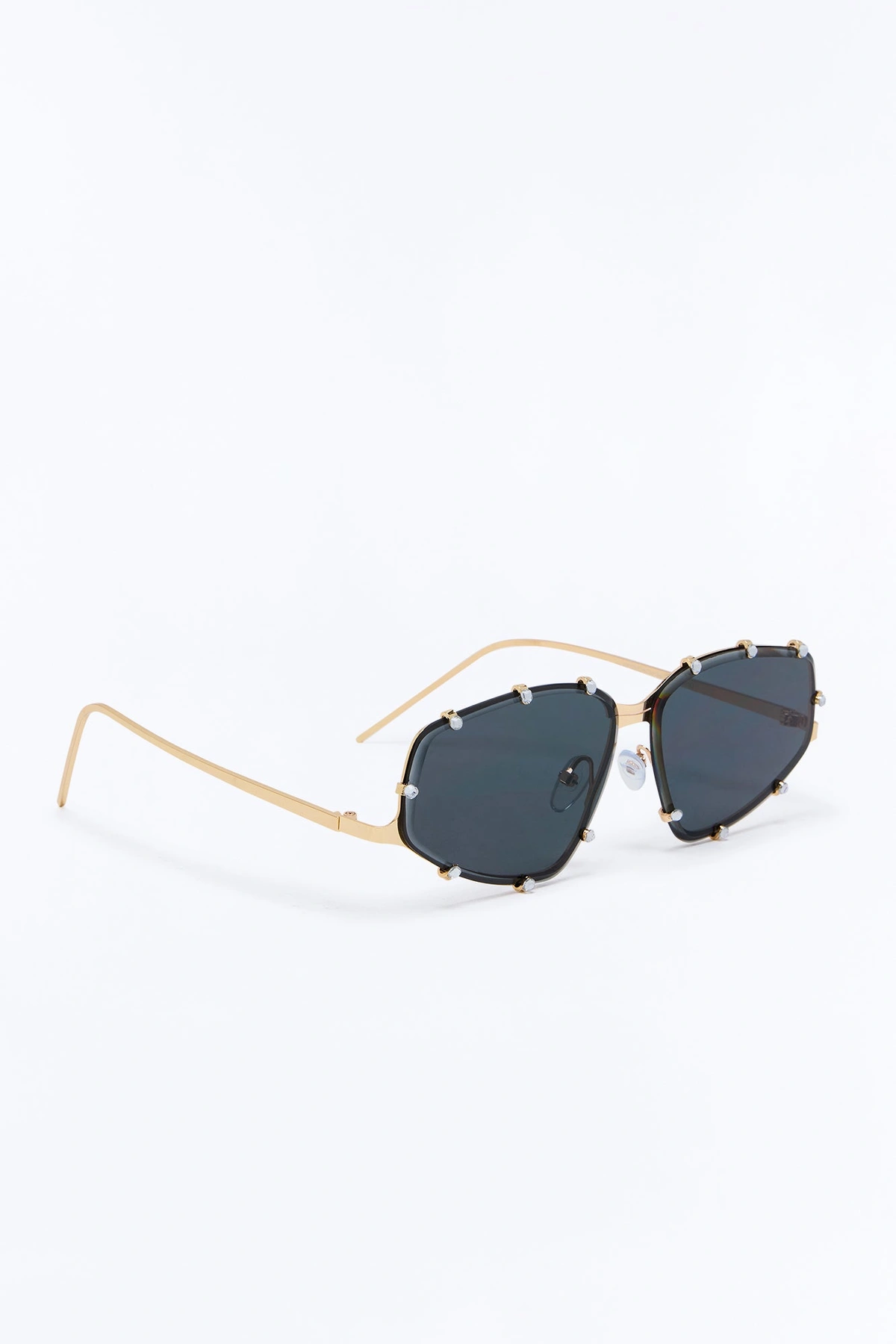 So Good To Me Sunglasses - Gold/Black — Dourado/Preto