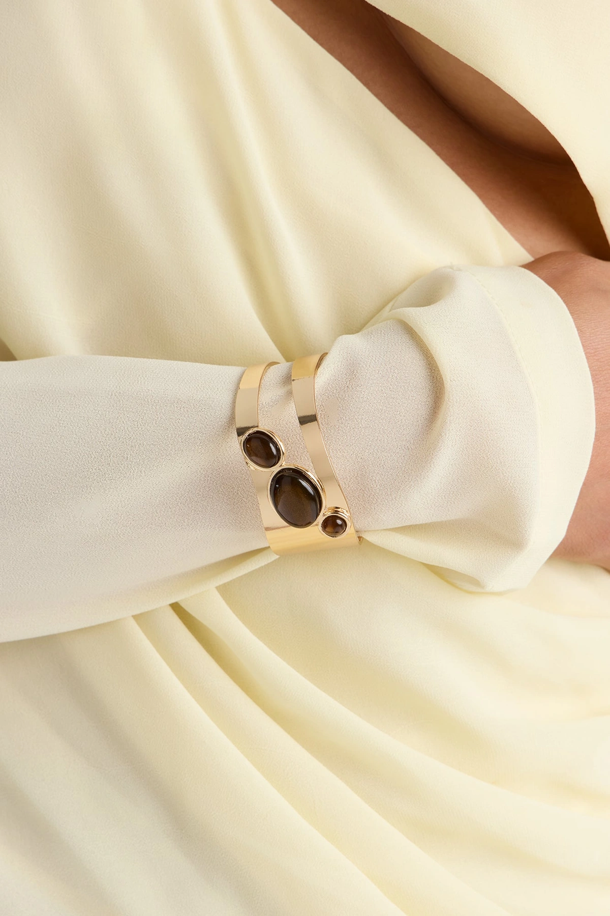 Laguna Bracelet - Gold/Brown — Dourado/Castanho