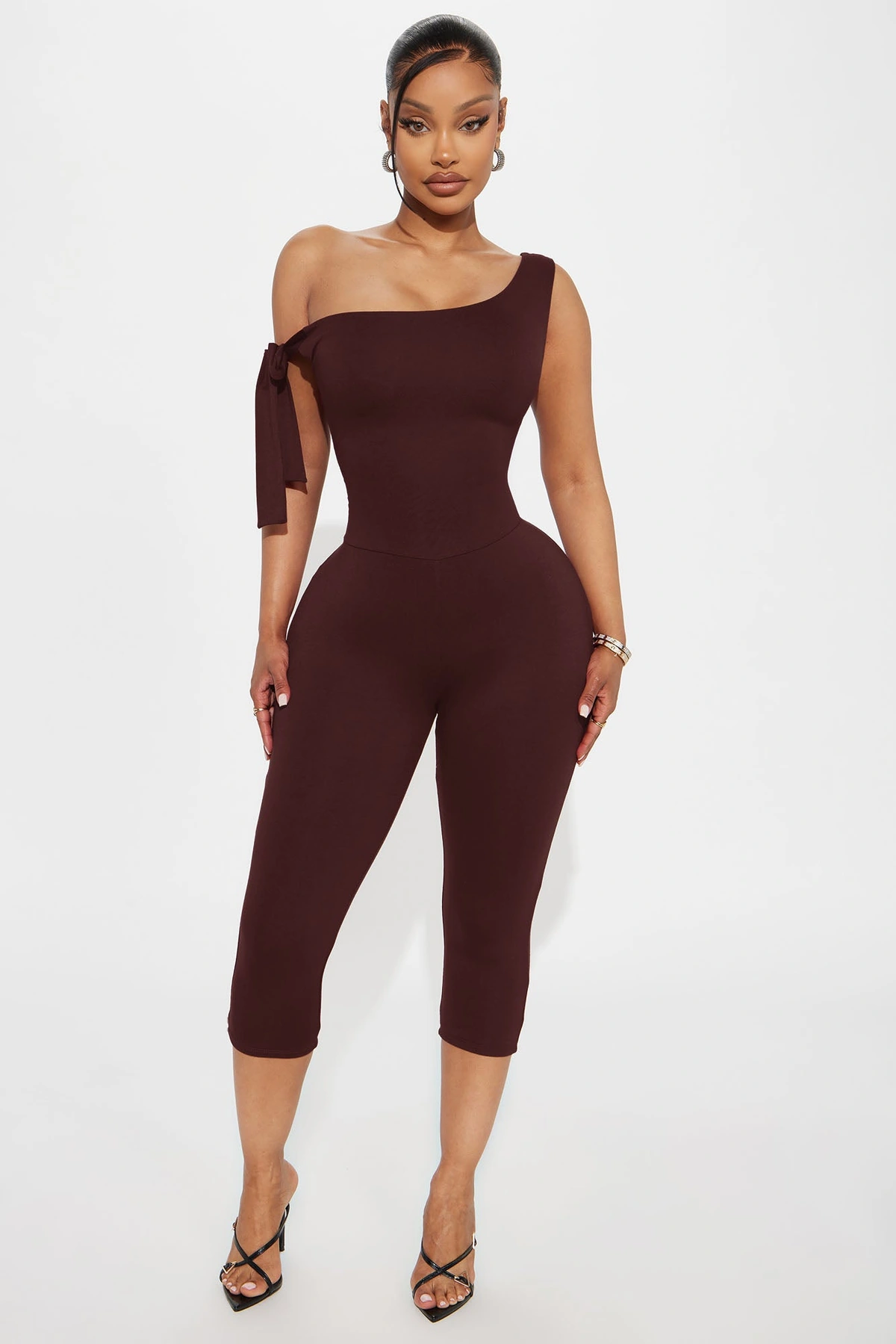 Sweet Like Candy Capri Jumpsuit - Chocolate — Chocolate