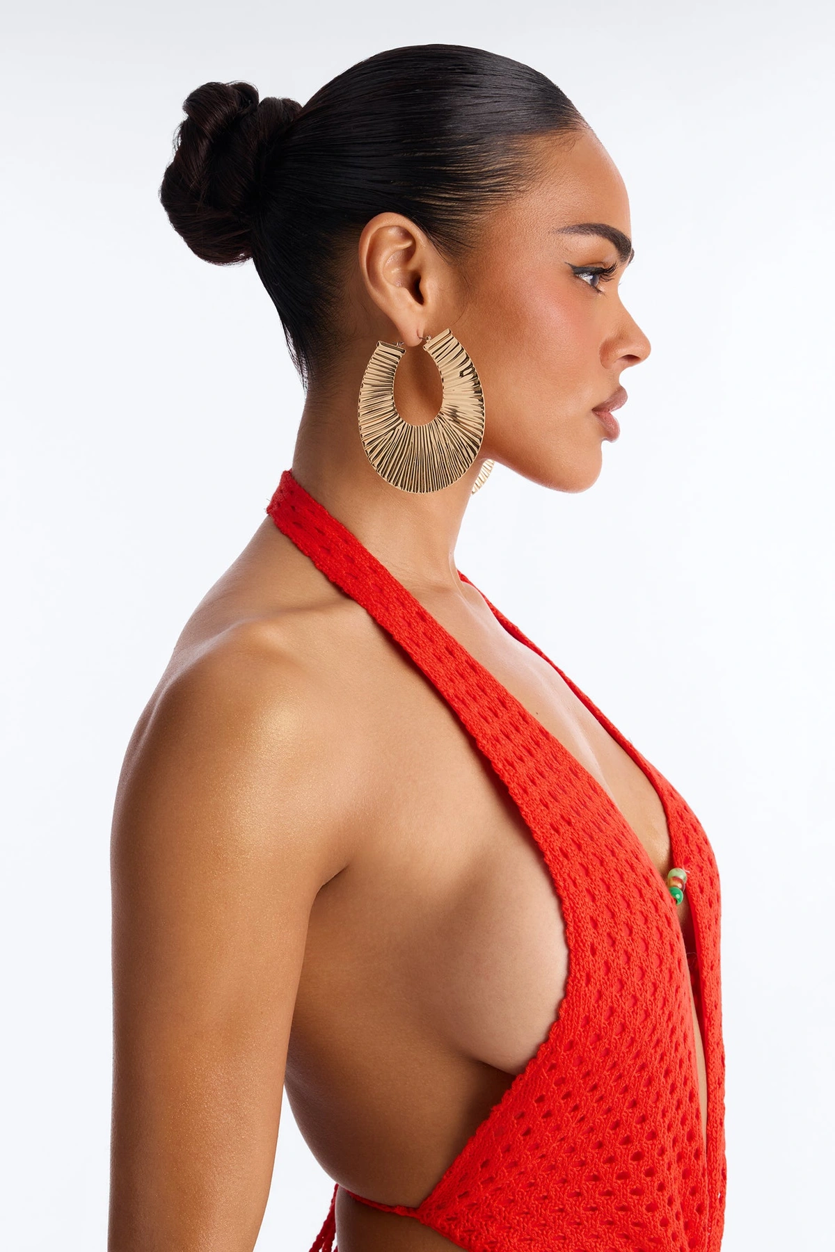 Sleek Hoop Earrings - Gold — Dourado