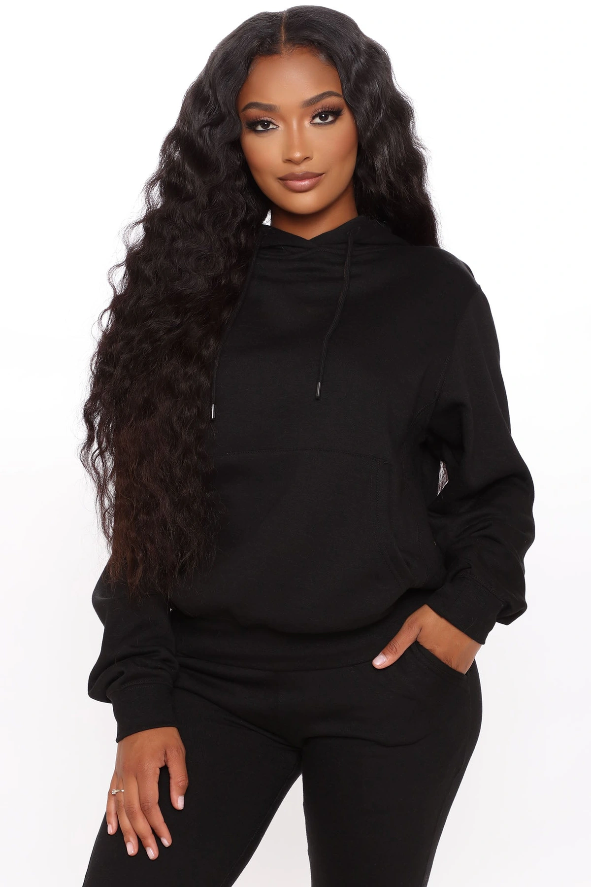 Look Again Hoodie - Black — Preto