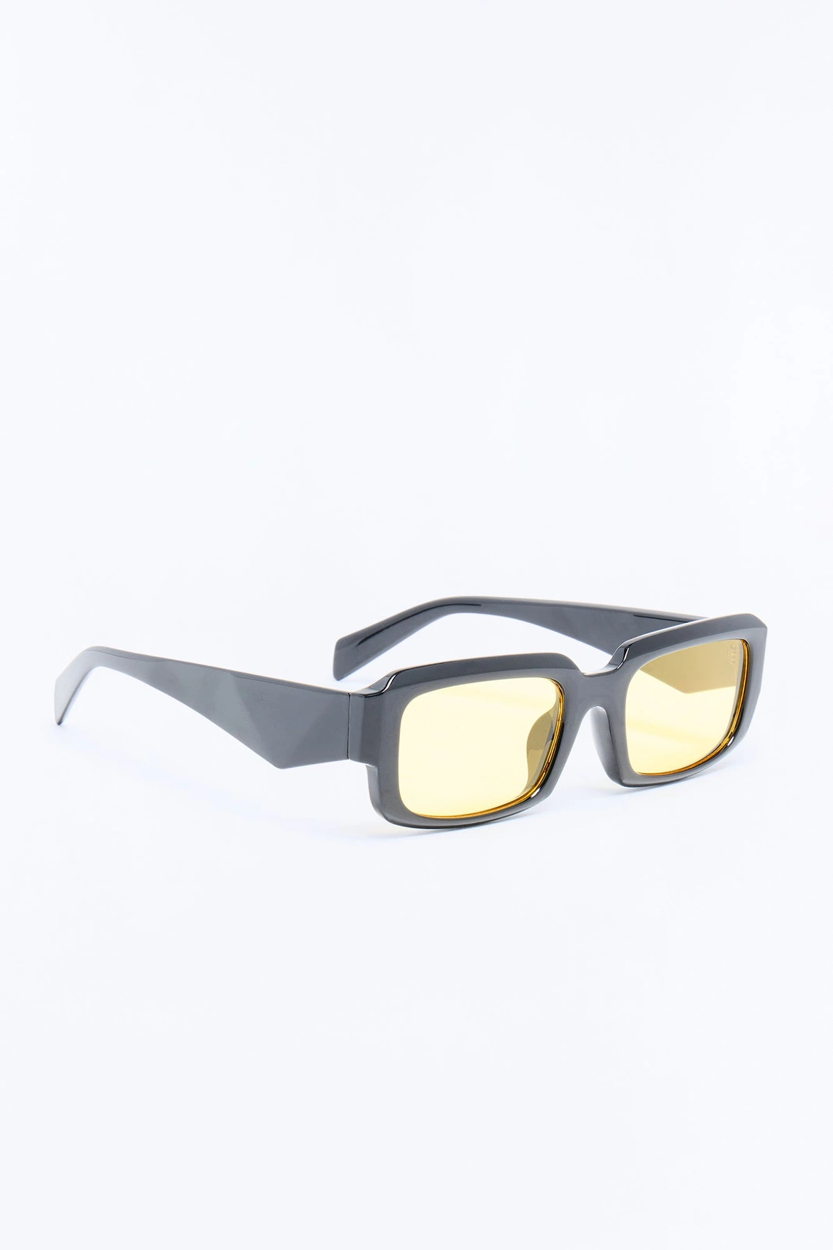 Make You Believe Sunglasses - Black/Yellow — Preto/Amarelo