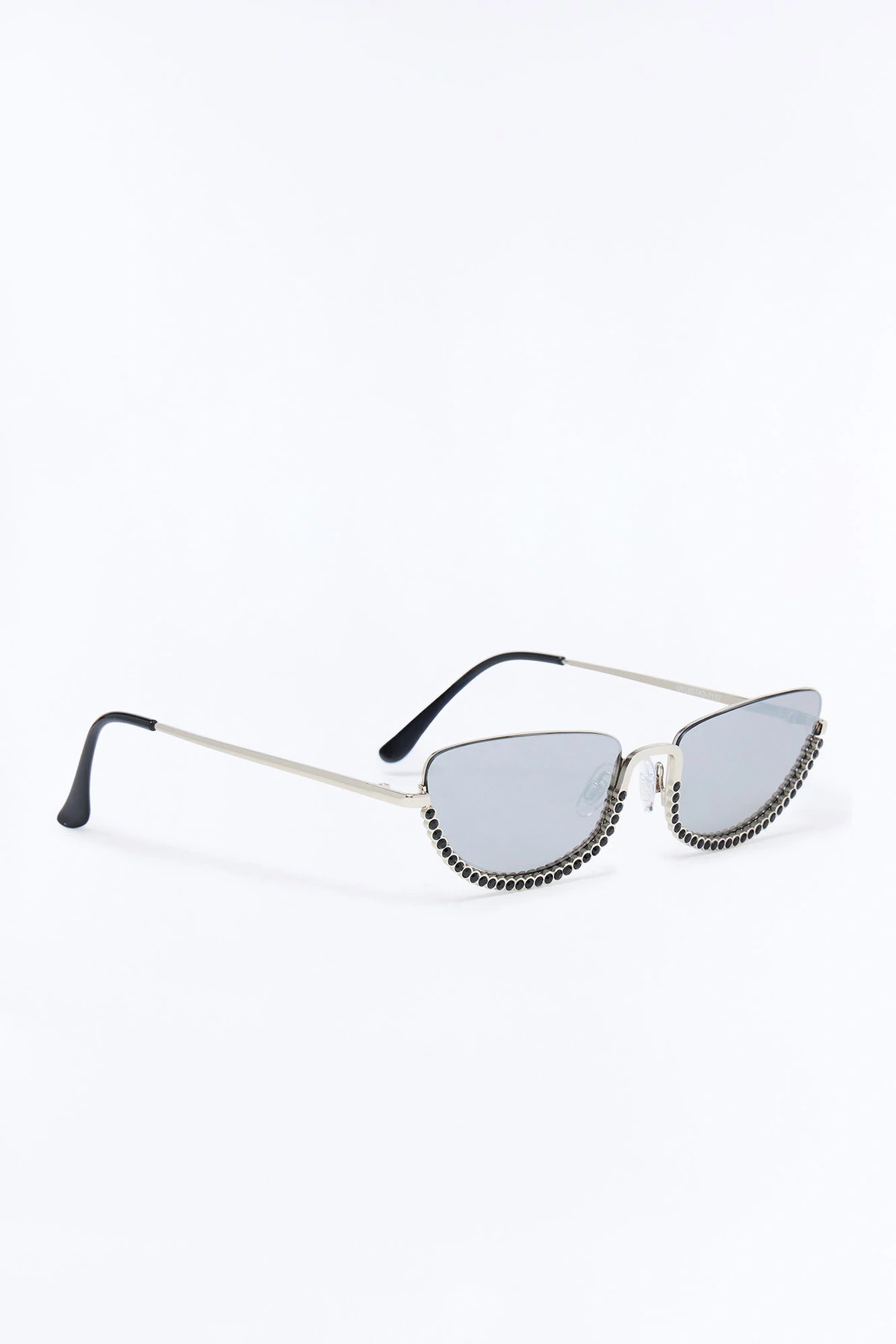 Pop Star Sunglasses - Silver/Black — Prateado/Preto