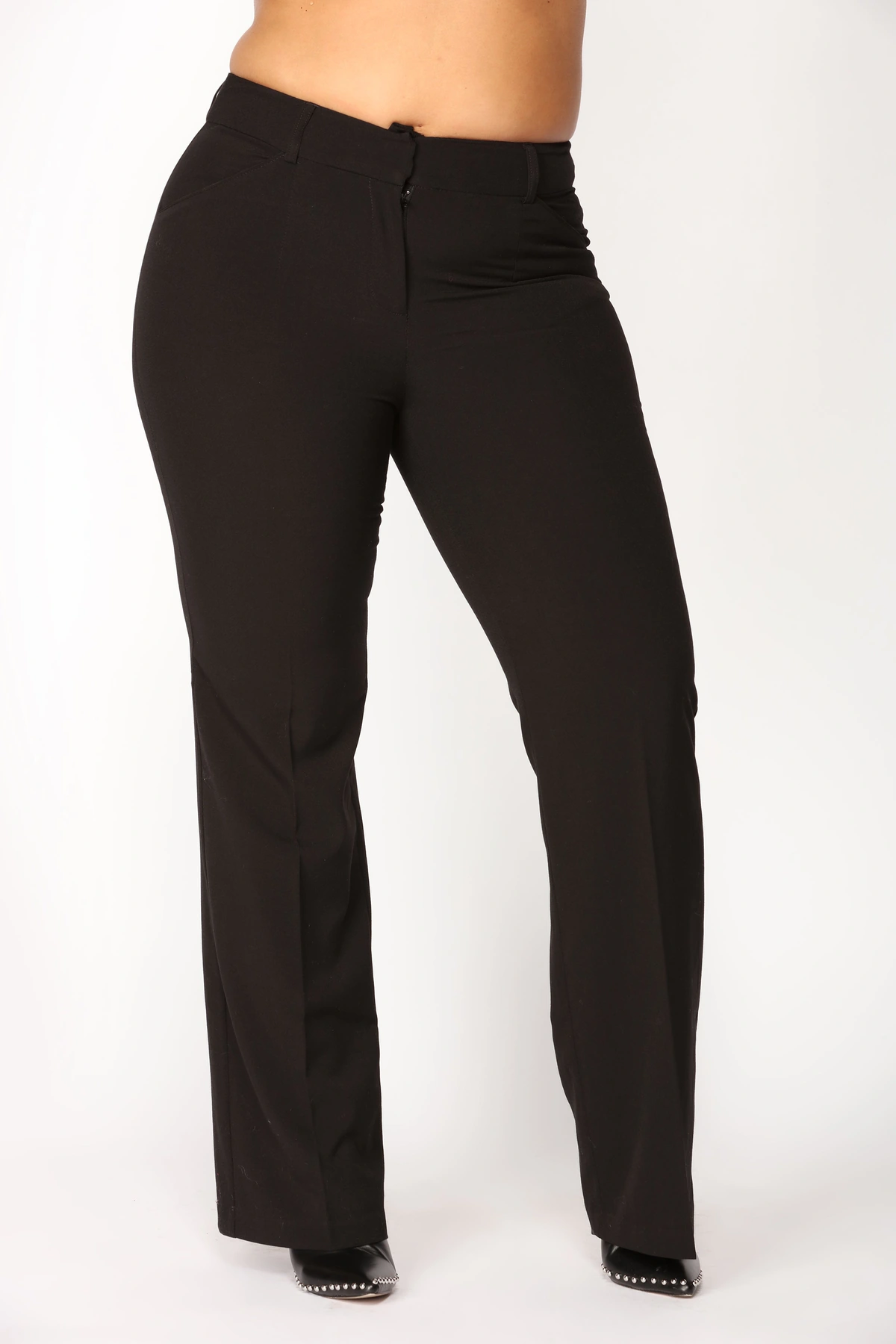 Tasha Dressy High Rise Pants - Black — Preto