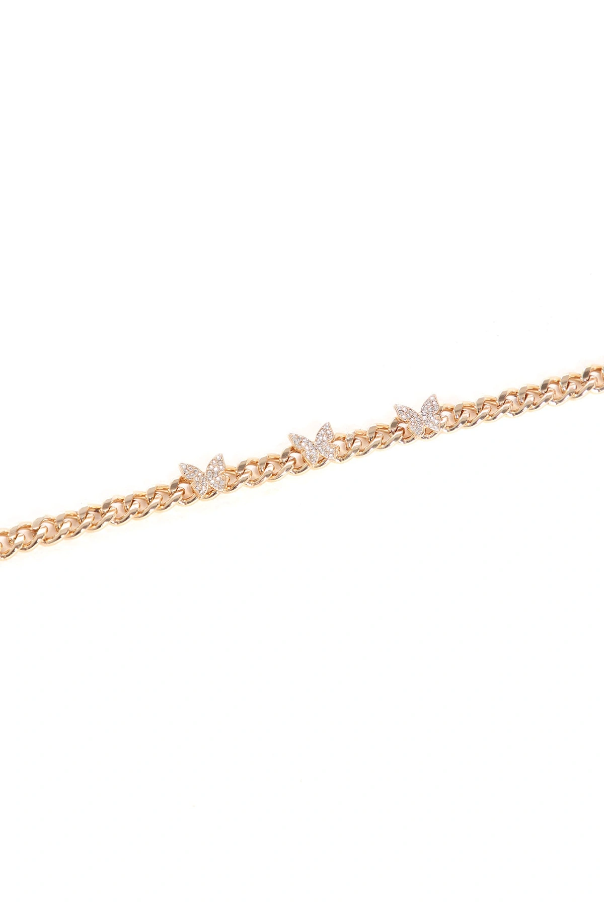 Hermosa Mariposa Butterfly Anklet - Gold — Dourado