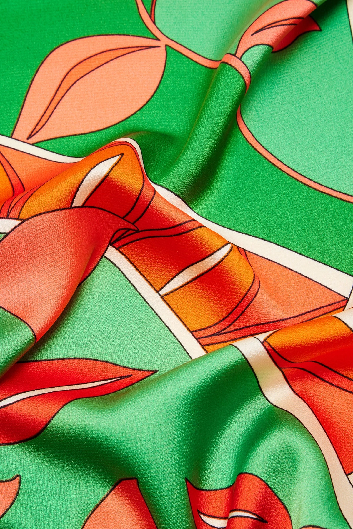 Gone Tanning Head Scarf - Peach/combo — Peach/combinação