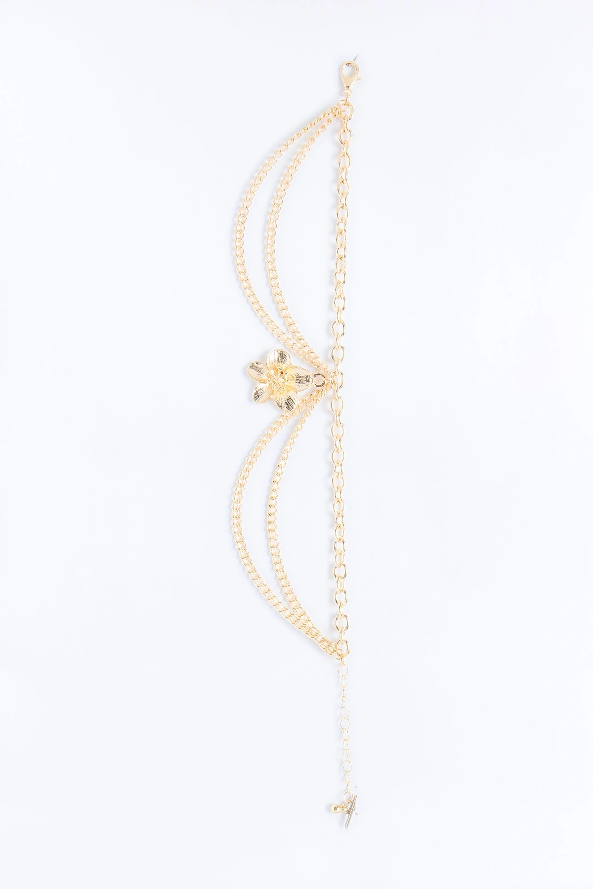 Pedal Princess Floral Anklet - Gold — Dourado