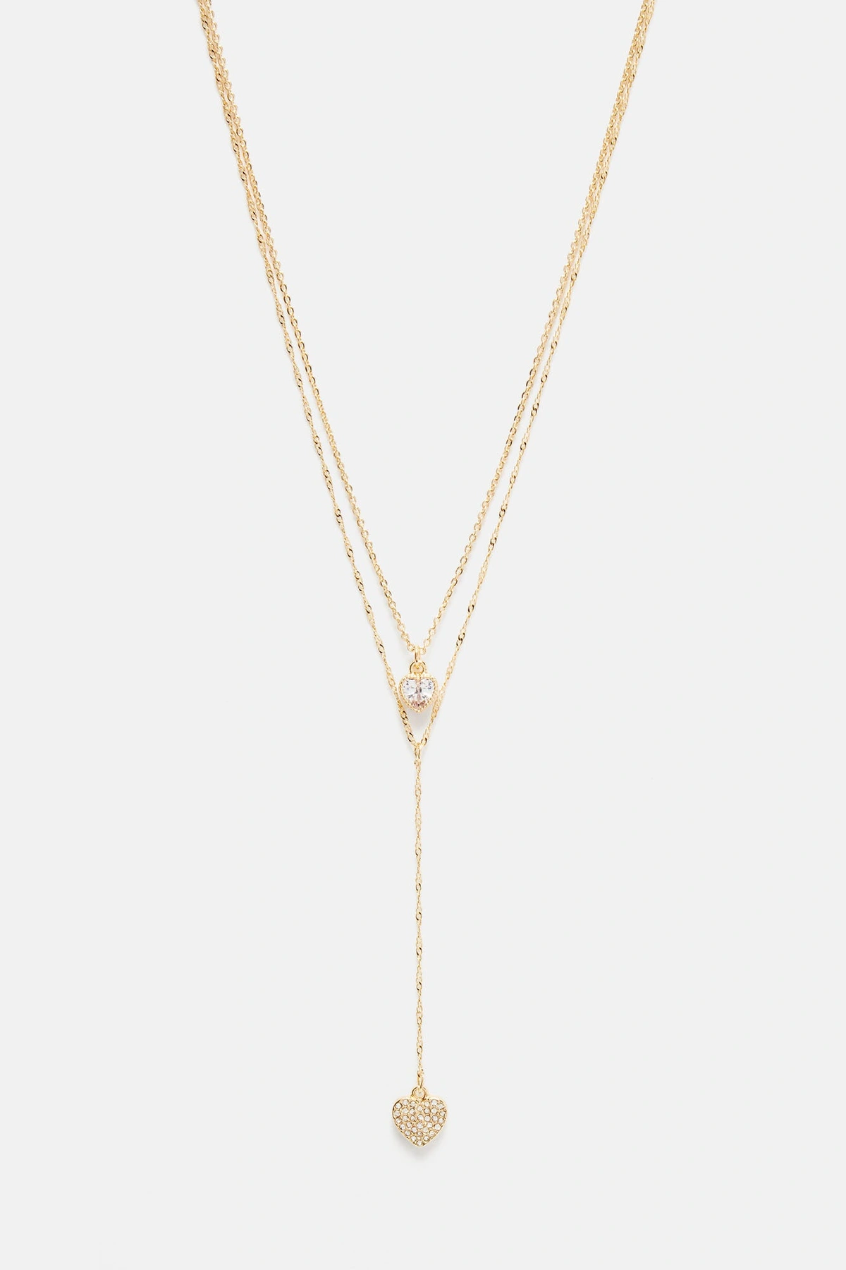 Never Letting You Go Heart Necklace - Gold — Dourado