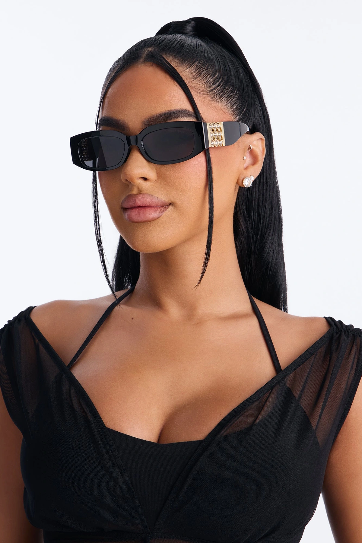 Luminous Edge Sunglasses - Black — Preto