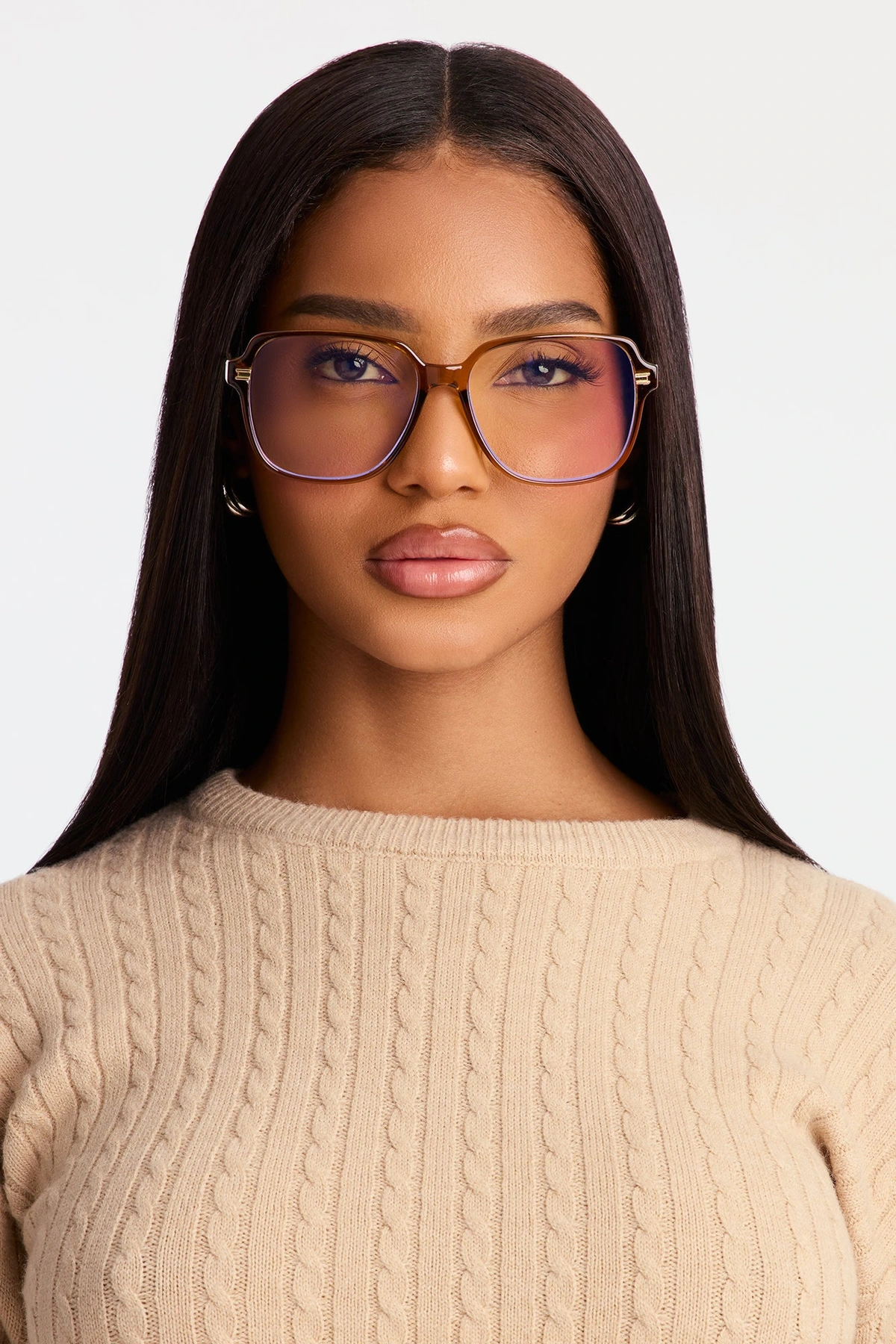 Office Hours Blue Light Glasses - Gold/Yellow — Dourado/Amarelo