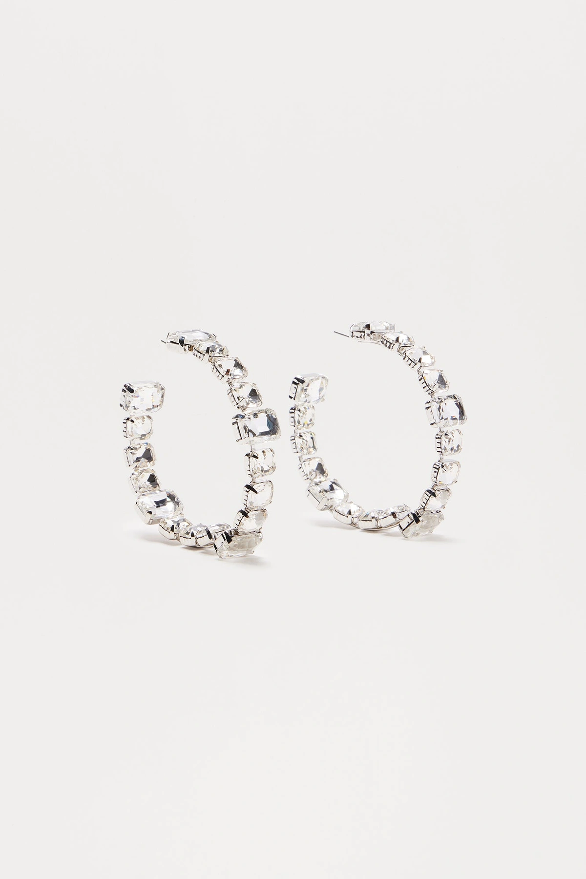 Jenny Jewels Hoop Earrings - Silver — Prateado