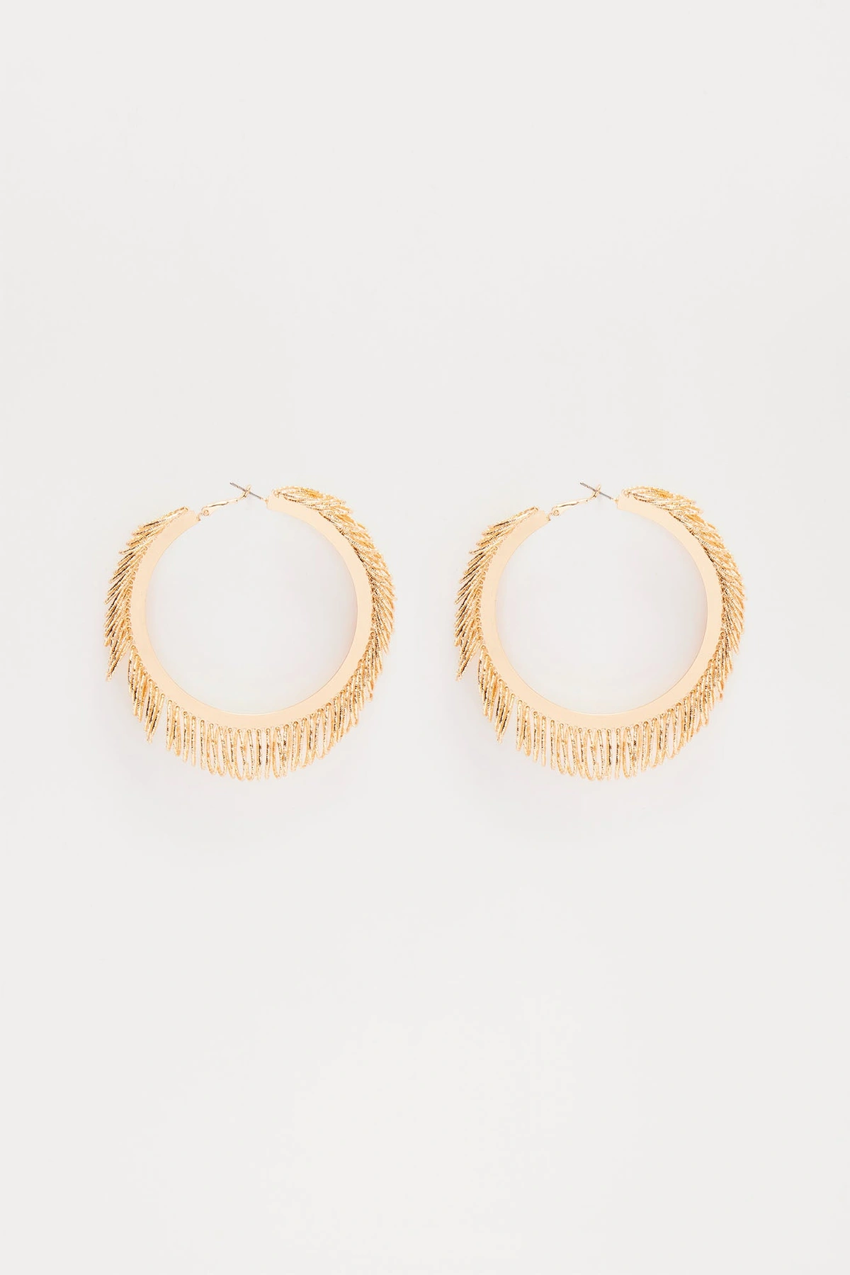 Dessert Sun Hoop Earrings - Gold — Dourado