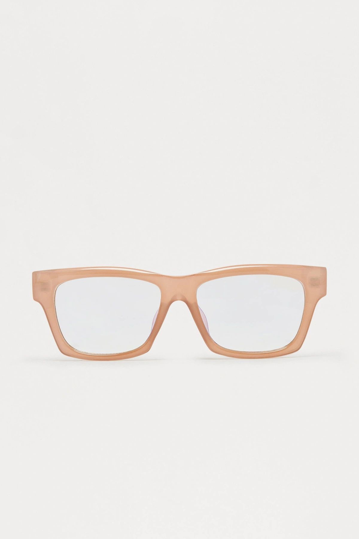 Since Fiction Square Blue Light Glasses - Light Taupe — claro Bege acinzentado