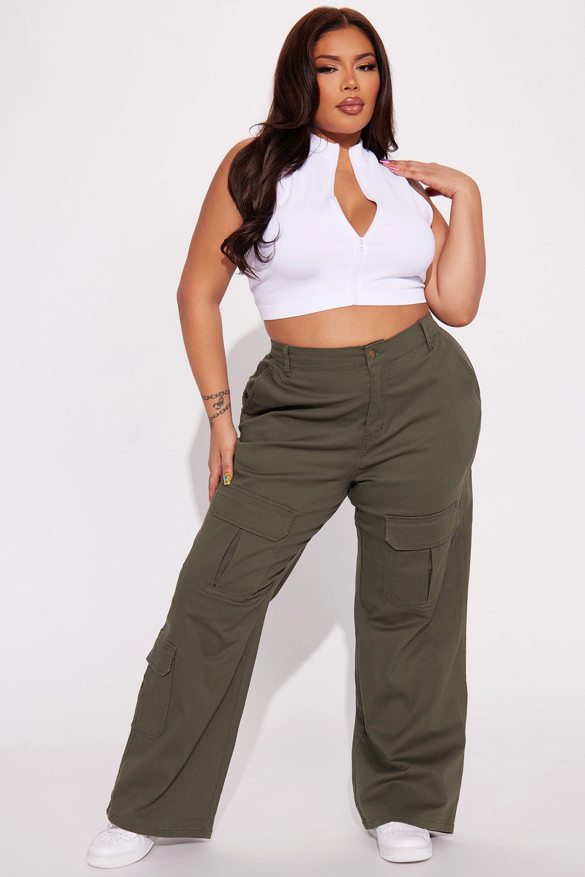 Out Of My Lane Cargo Pant - Olive — Verde-azeitona