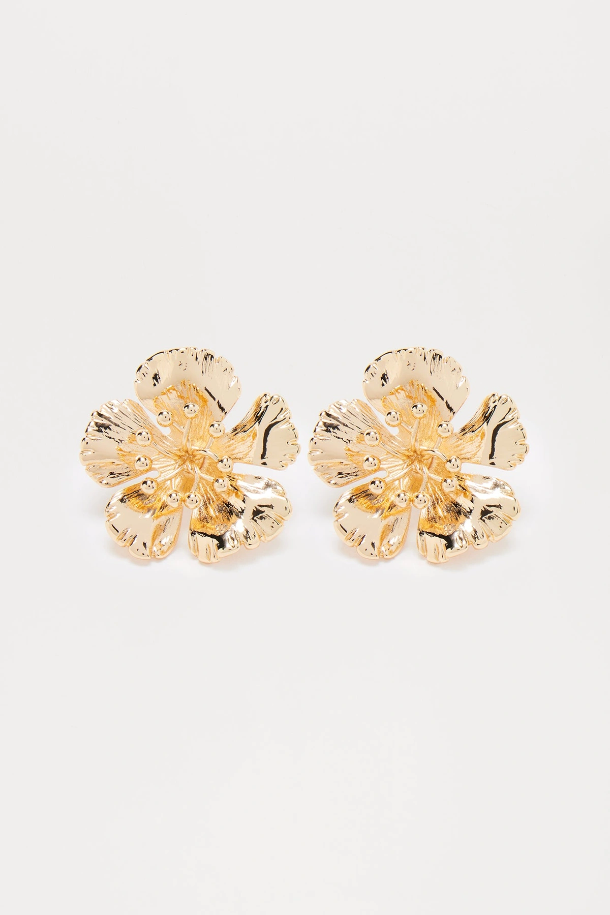 Floral Note Earrings - Gold — Dourado