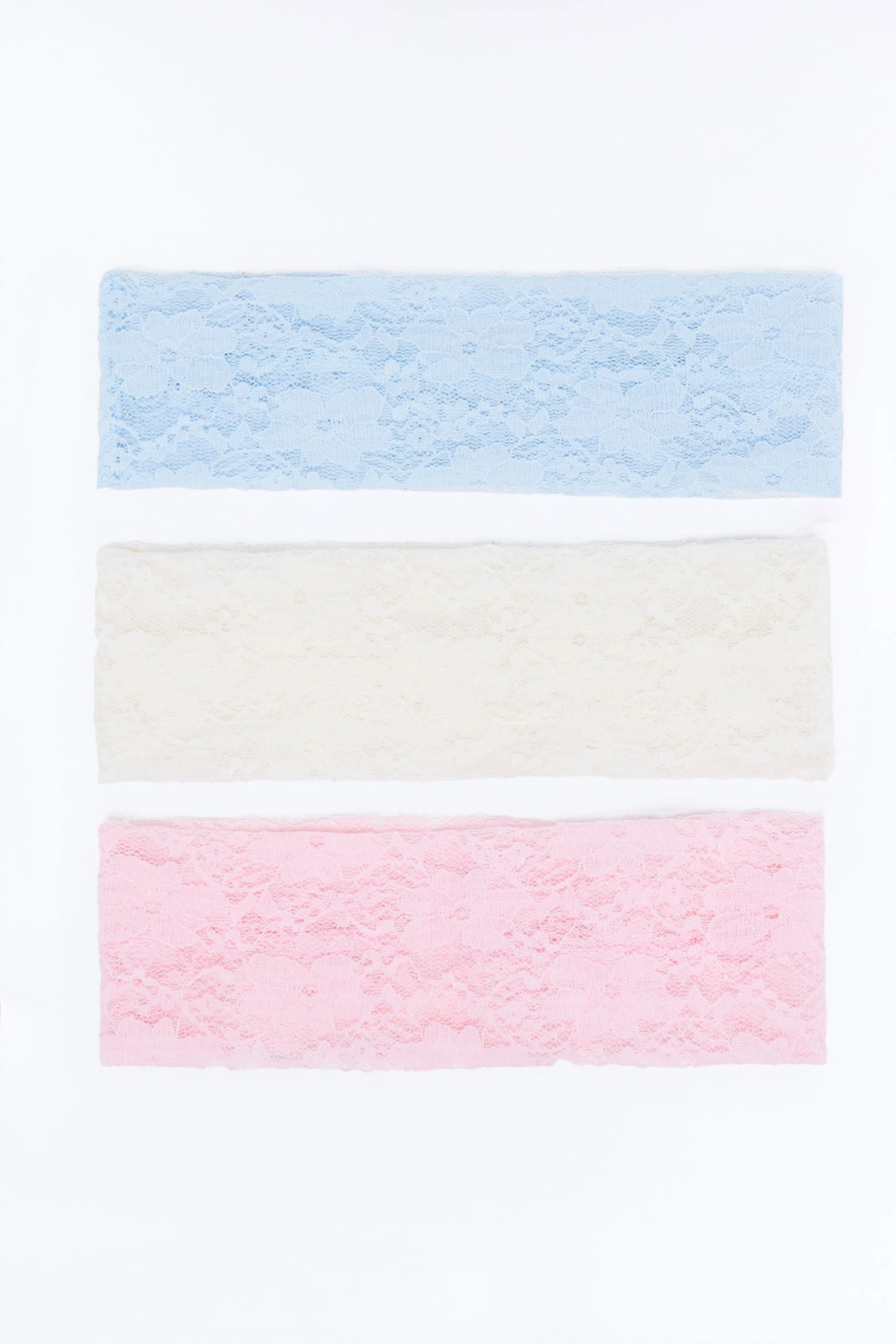 A Little Romance 3 Piece Headband Set - Blue/combo — Azul/combinação