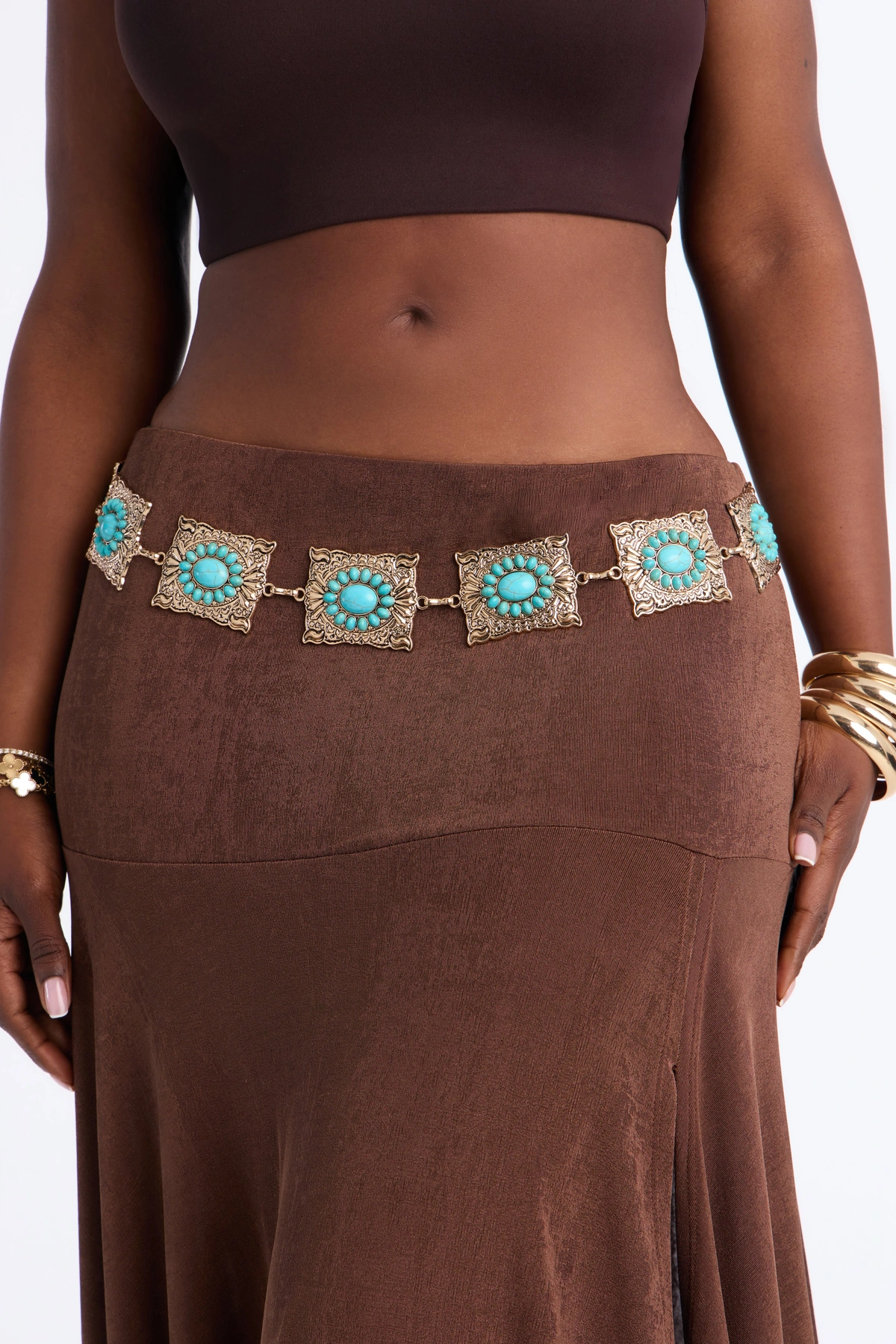 No Ordinary Rodeo Chain Belt - Gold/combo — Dourado/combinação
