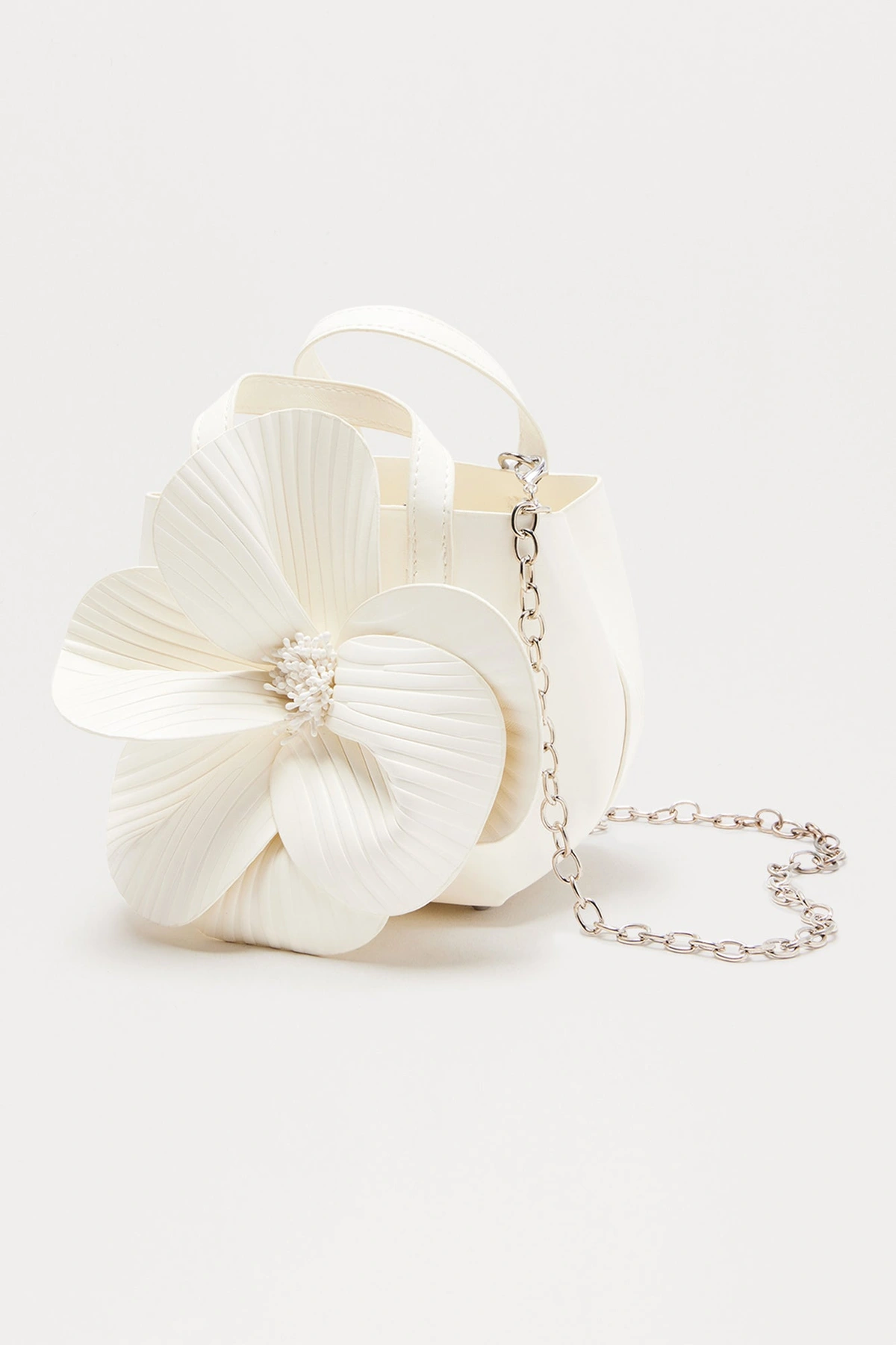 Flora Handbag - White — Branco
