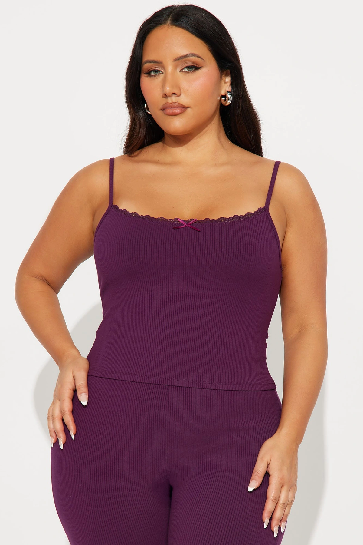 Stirling Snatched Capri Pant Set - Plum — Plum