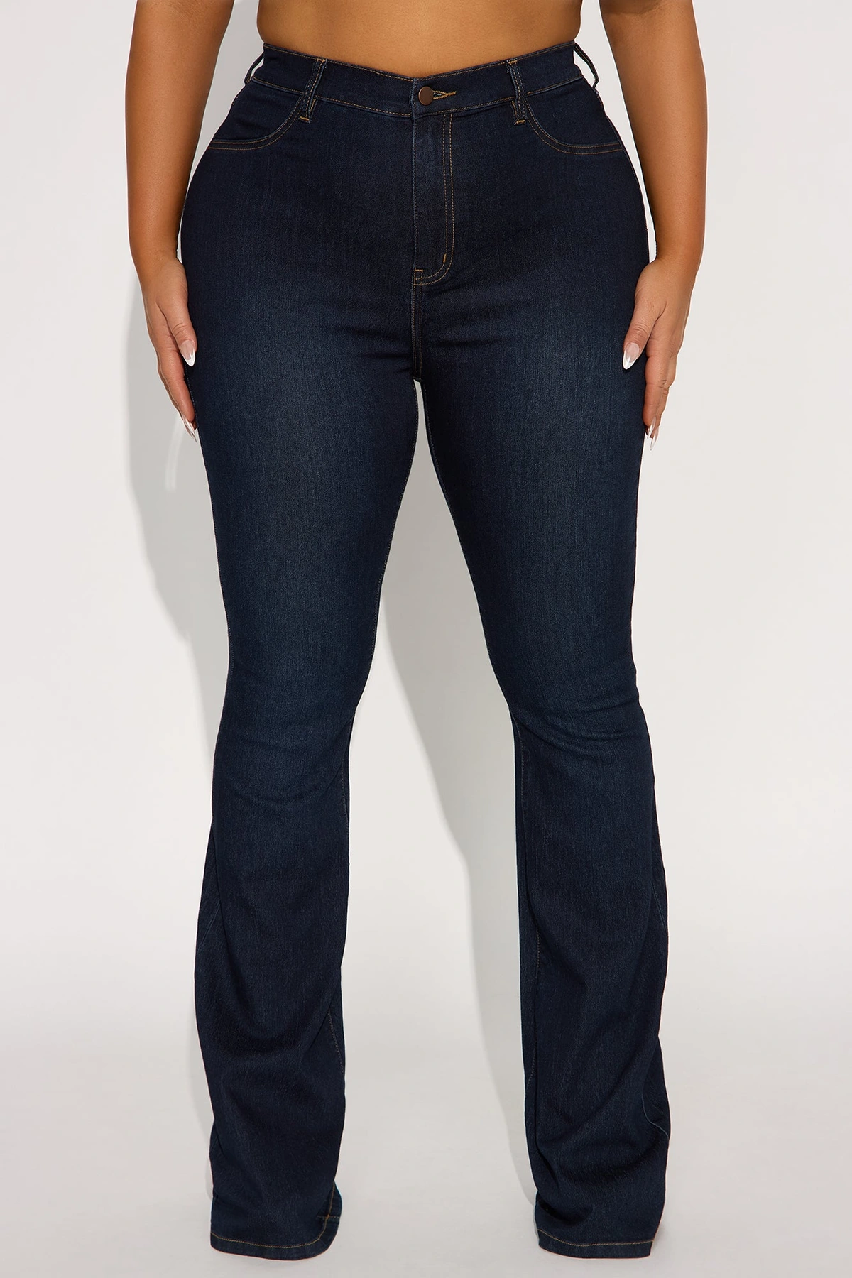 Tall Deep In My Soul Flare Jeans - Dark Denim — escuro Ganga