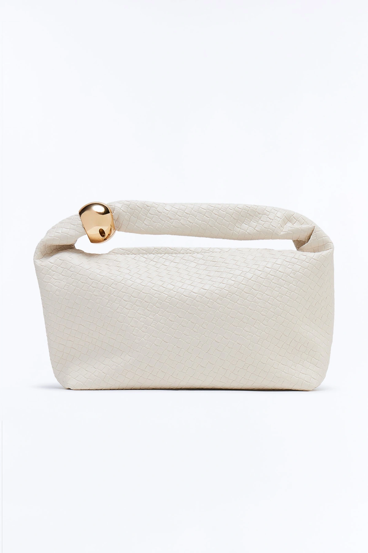 Sending Waves Faux Leather Shoulder Bag - Ivory — Marfim