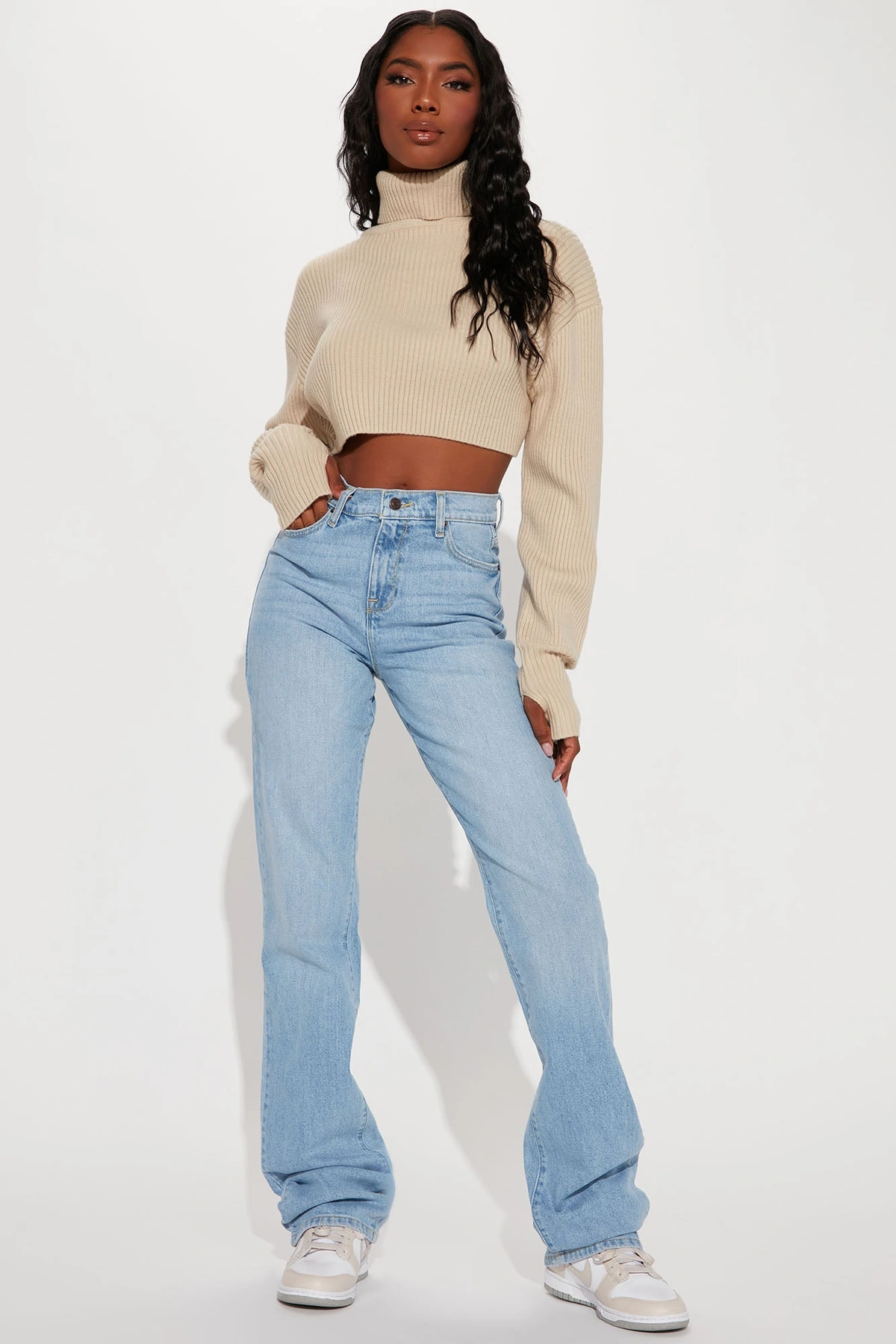 Tall Can't You Relax Straight Leg Jeans - Light Wash — Ganga de lavagem clara