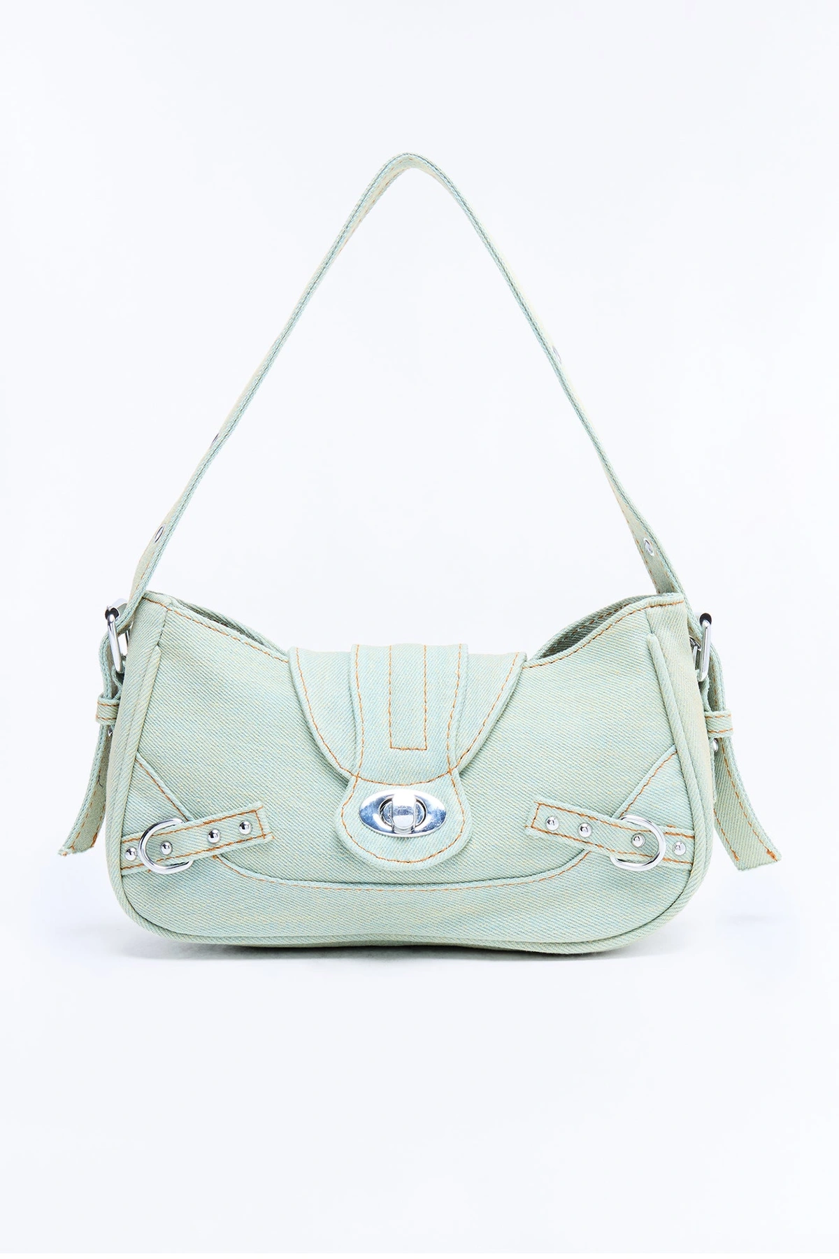The Blue Jean Baby Denim Shoulder Handbag - Denim — Ganga