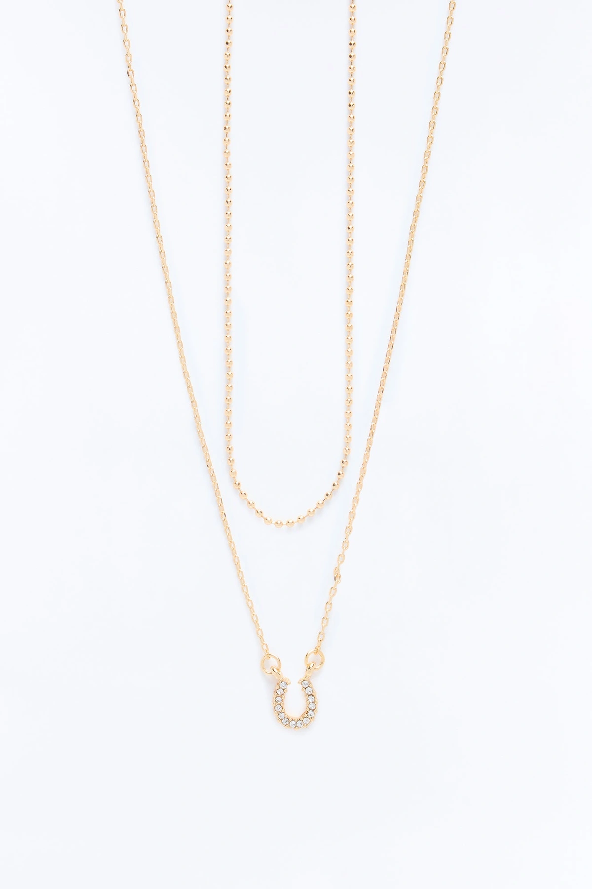 Luckiest One Layered Necklace - Gold — Dourado